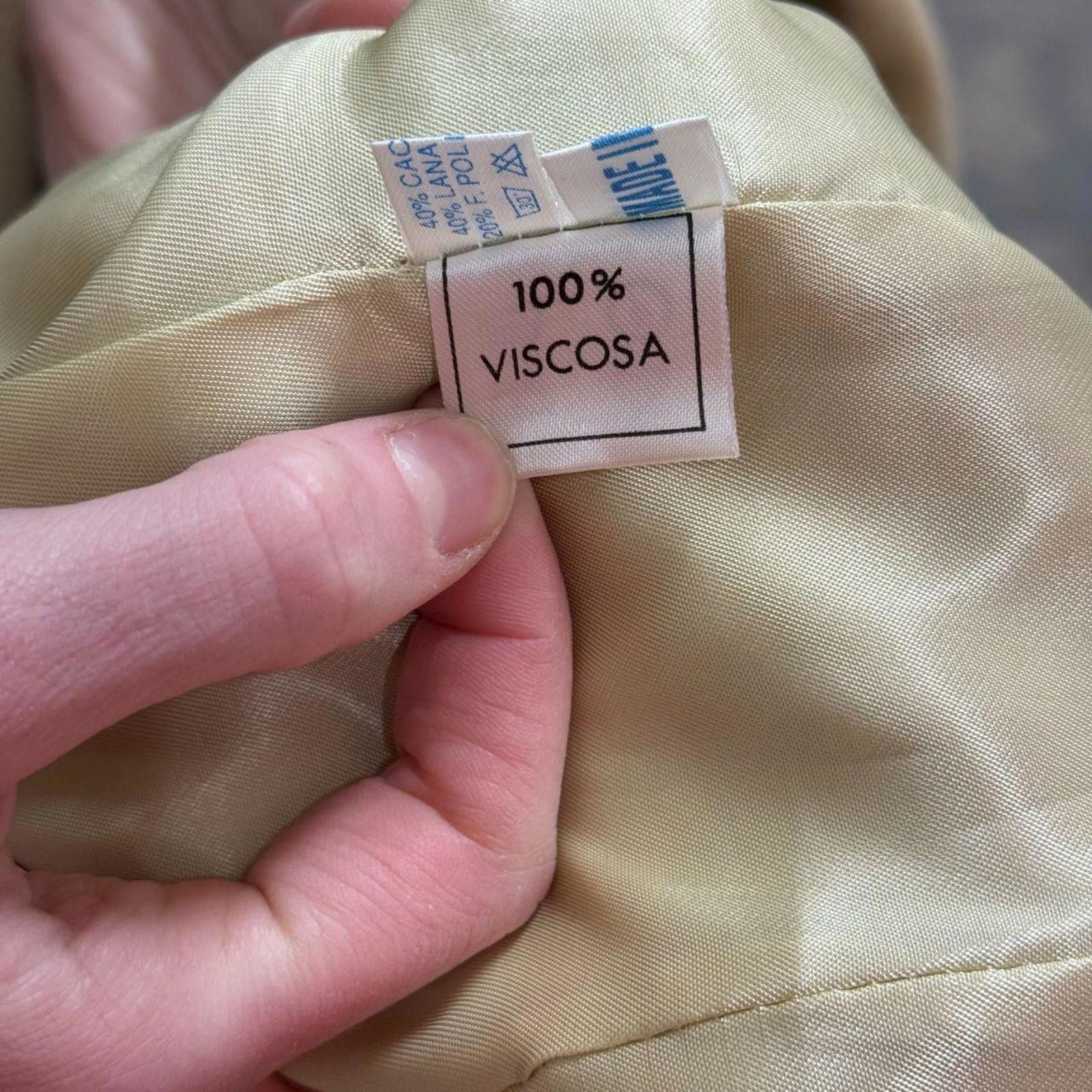 Other 90s Vintage Makola Pale Sage Wool Longline Coat Size L / US 10 / IT 46 - 8 Thumbnail