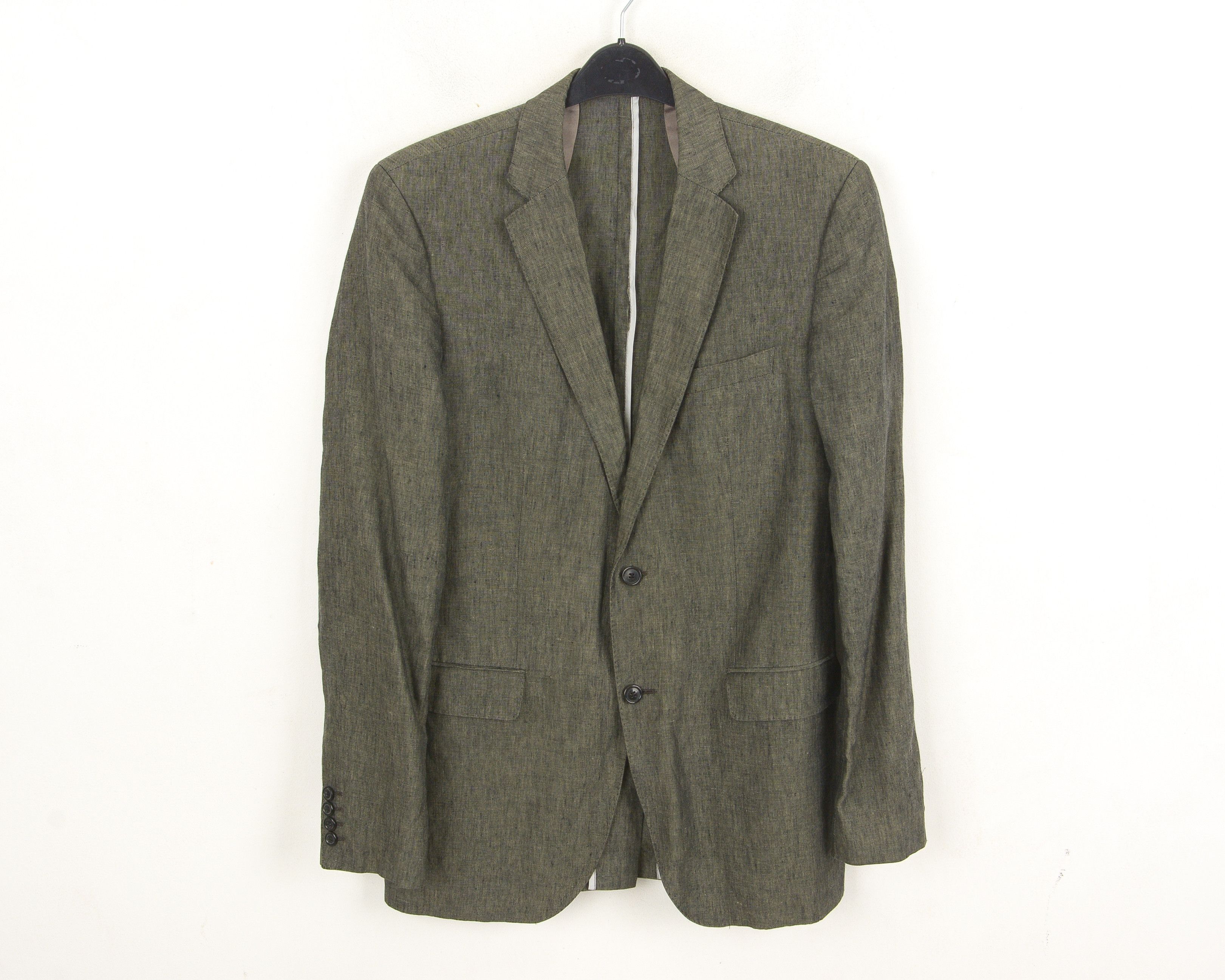 Hugo Boss Pure Linen UK 40L US Men Blazer Suit Jacket Sport EU 98 M Size 40L - 1 Thumbnail
