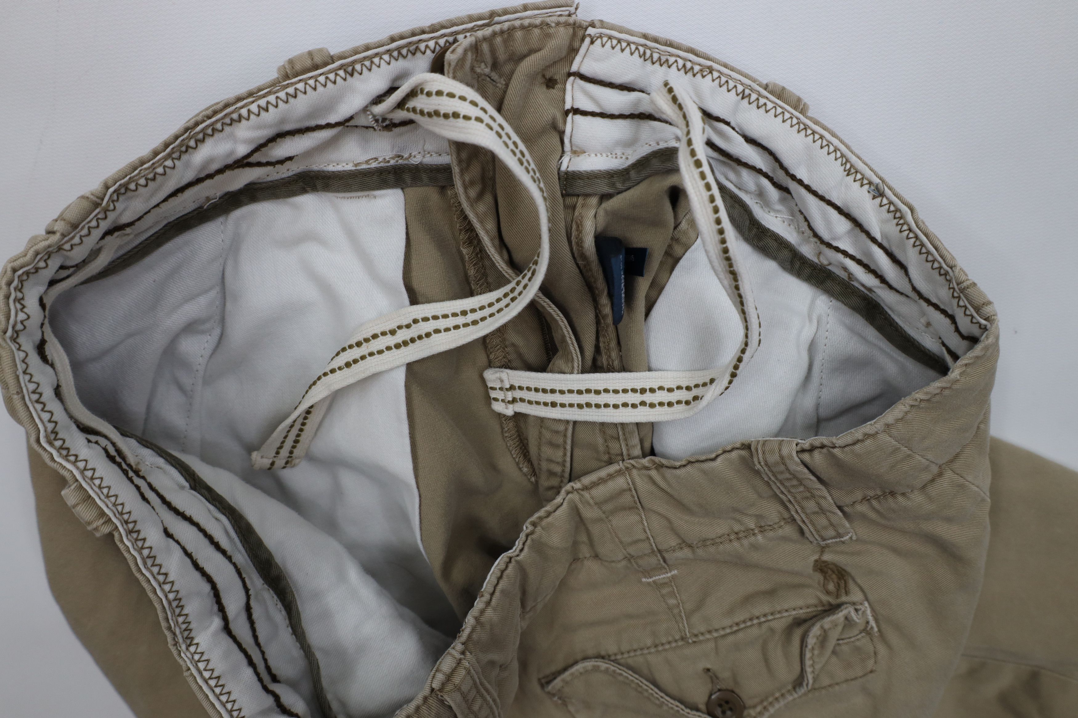 Ralph Lauren Vintage 90s Ralph Lauren Heavyweight Shorts Beige Cotton Size US 32 / EU 48 - 7 Thumbnail
