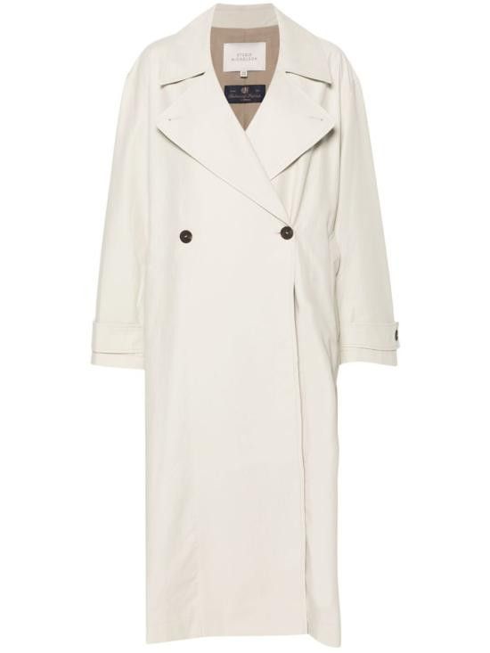 Studio Nicholson STUDIO NICHOLSON Women Coats MAWERSNW 1462DOVE White Size S / US 4 / IT 40 - 1 Thumbnail