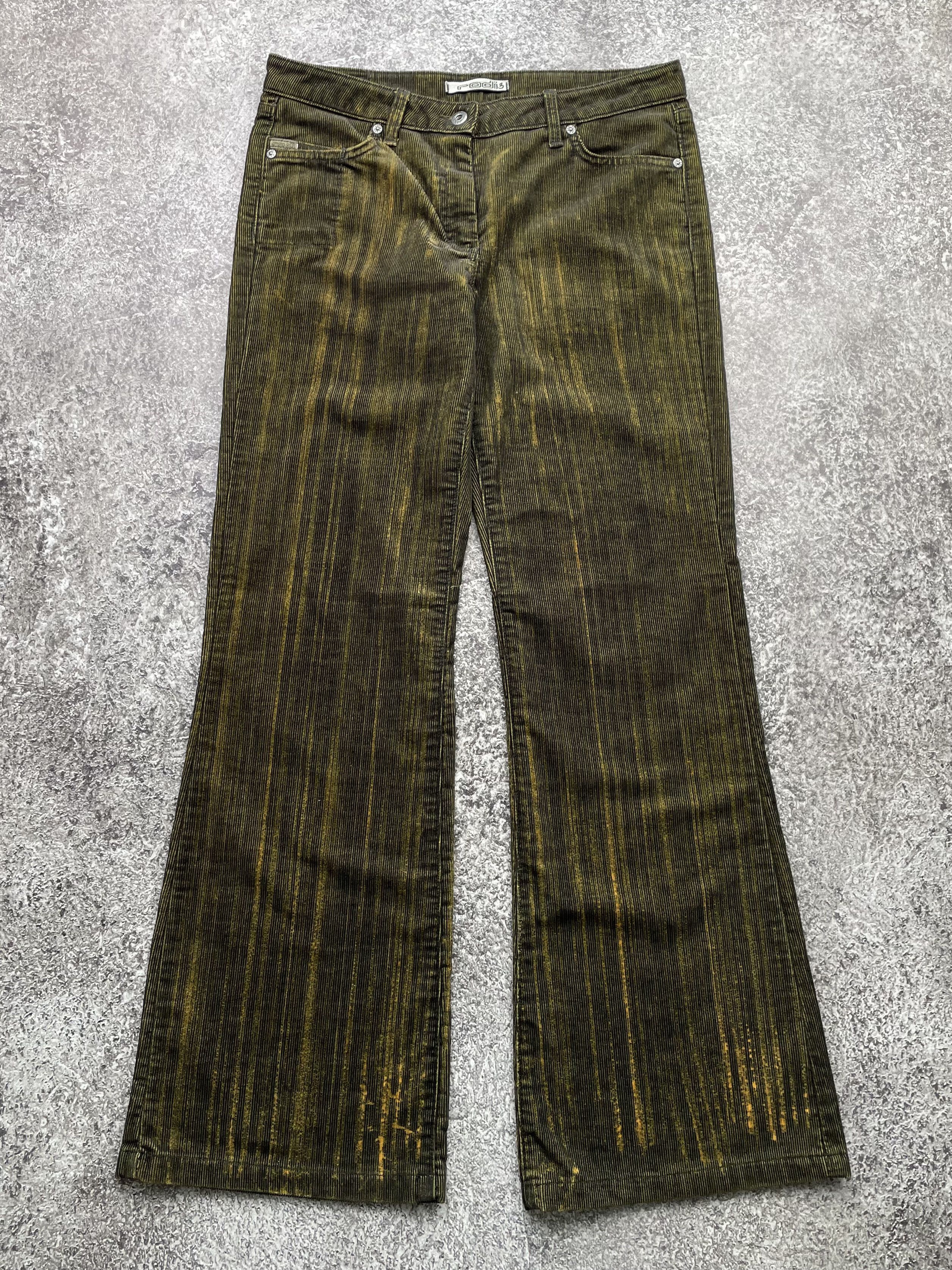 image of Archival Clothing x Avant Garde Vintage Flared Amazing Pants in Green, Women's (Size 31)