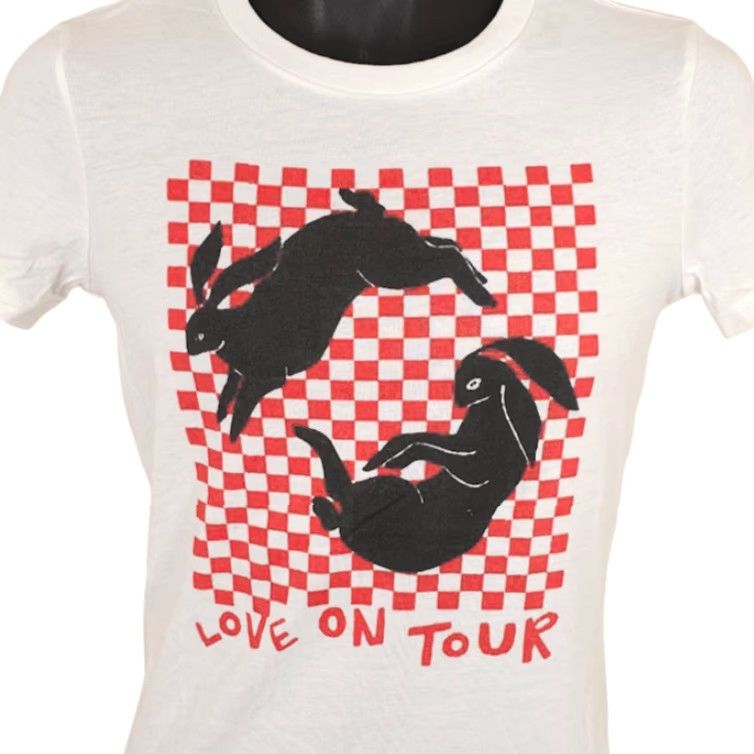Vintage Harry Styles T Shirt Womens Size Medium White Love On Tour Size M / US 6-8 / IT 42-44 - 2 Thumbnail