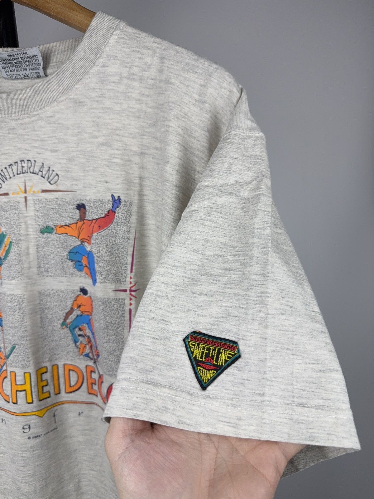 Vintage 90s Vntg Switzerland Kleine Scheidegg Jungfrau Graphic Tee Size US L / EU 52-54 / 3 - 11 Thumbnail