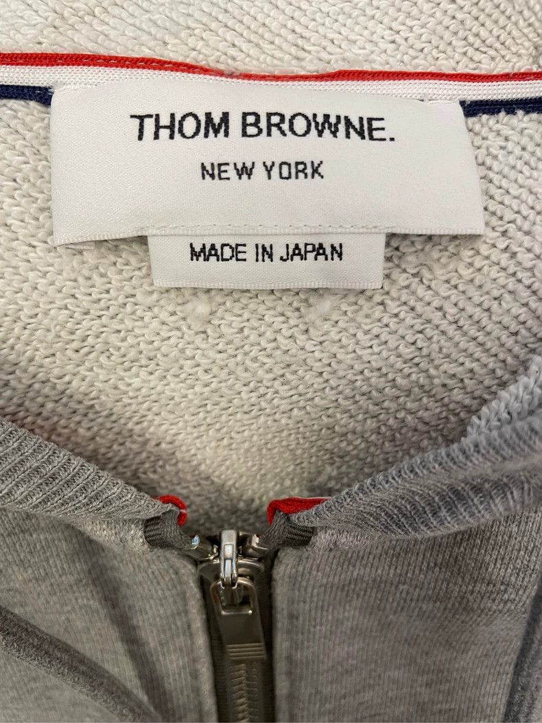 Thom Browne Thom browne Gray four-striped zipper jacket 2504-Nextarrow Size US XS / EU 42 / 0 - 6 Thumbnail