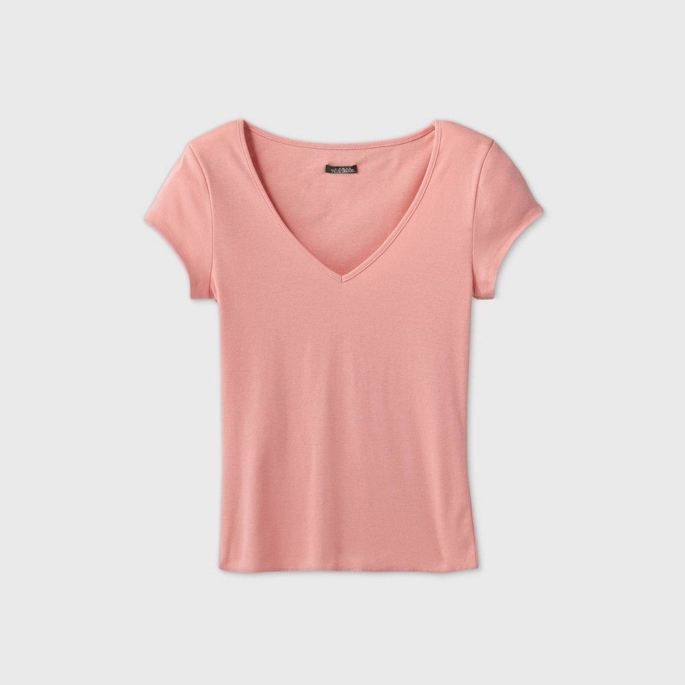 Other Women's Short Sleeve V-Neck T-Shirt - Wild Fable Large Size L / US 10 / IT 46 - 1 Thumbnail