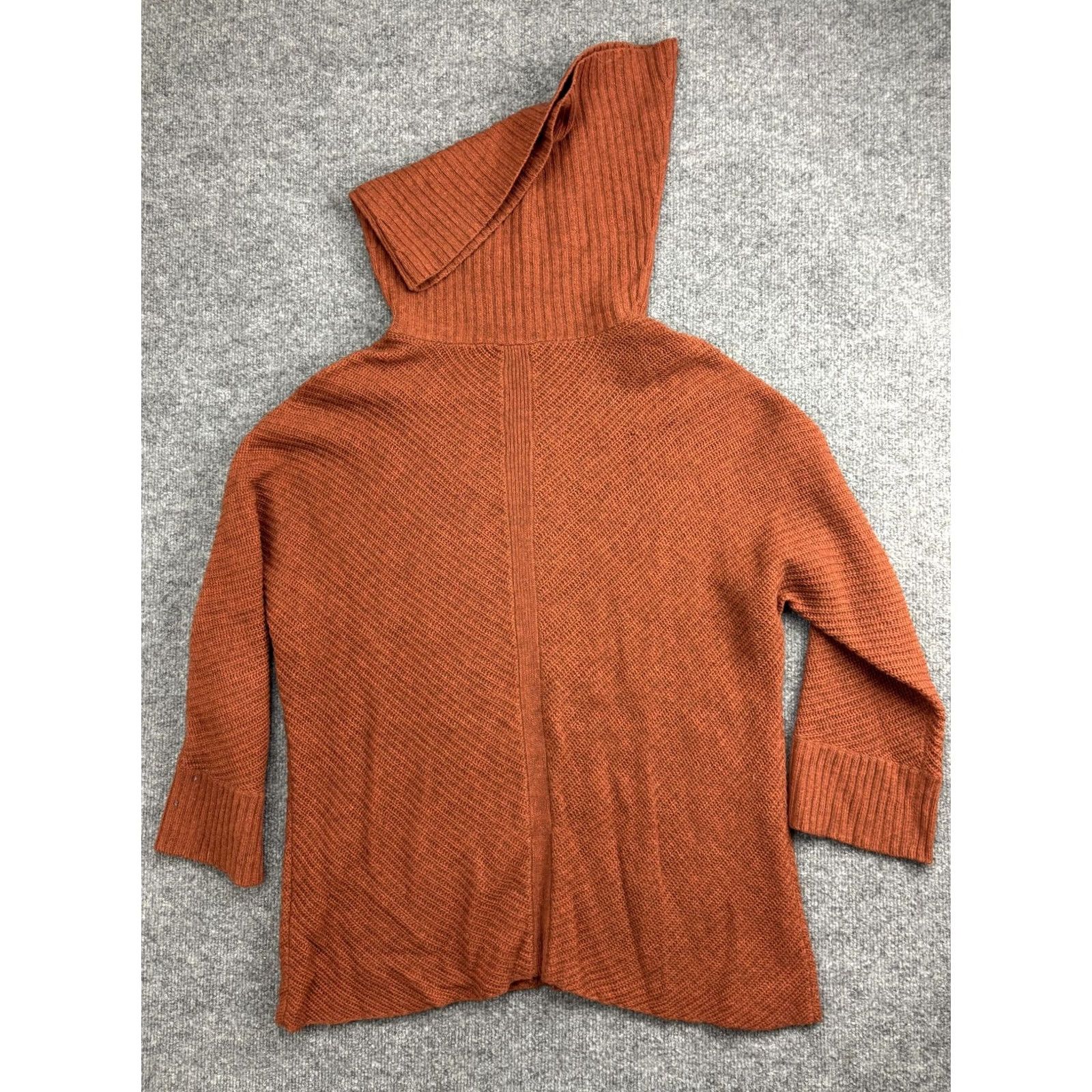 Eileen Fisher VINTAGE Eileen Fisher Sweater Womens Small Orange Yak Wool Turtleneck Pullover Knit Size S / US 4 / IT 40 - 6 Thumbnail