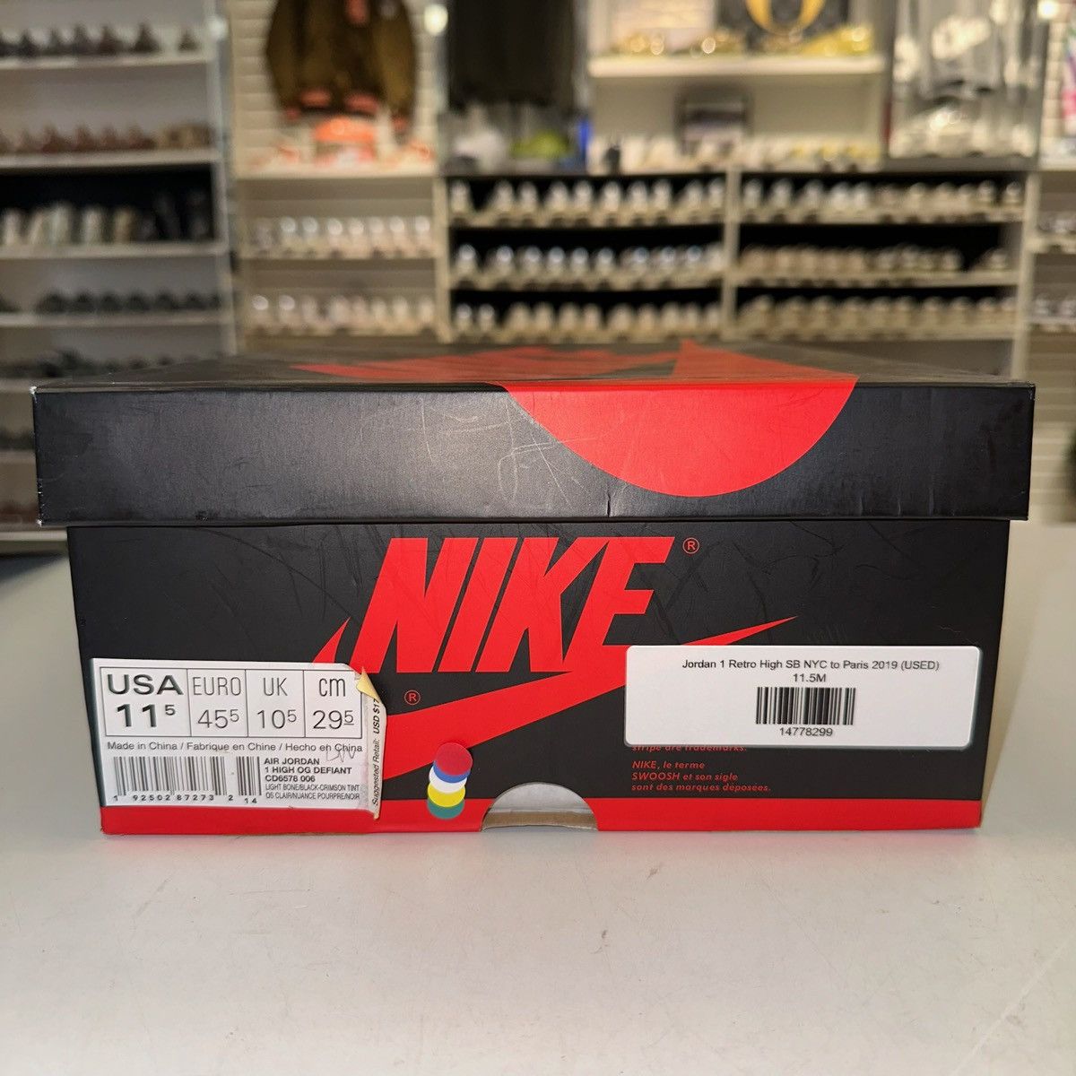 Jordan Brand Size 11.5 - Jordan 1 Retro High SB NYC to Paris 2019 Sneaker Size US 11.5 / EU 44-45 - 7 Thumbnail