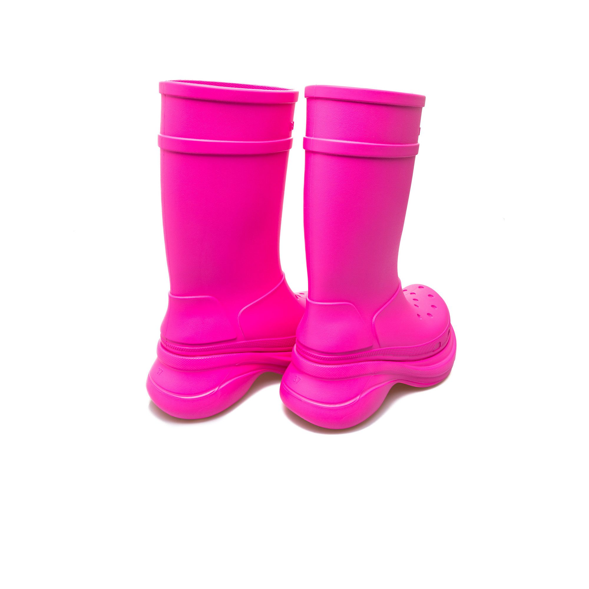 Balenciaga o1mt1gz0824 Crocs Boot in Pink Size US 7 / IT 37 - 5 Thumbnail
