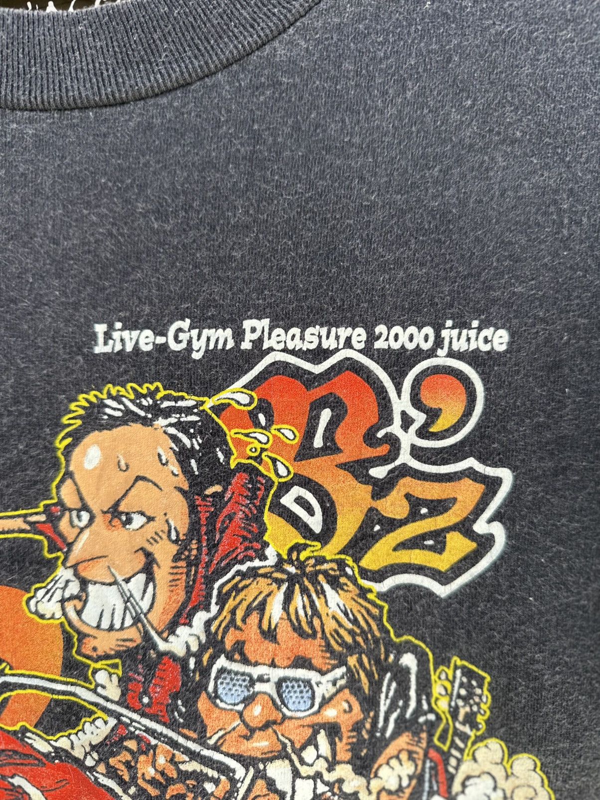 Band Tees thrashed Vintage Maximum Rock Live Gym Pleasure Juice Tee Size US M / EU 48-50 / 2 - 3 Thumbnail