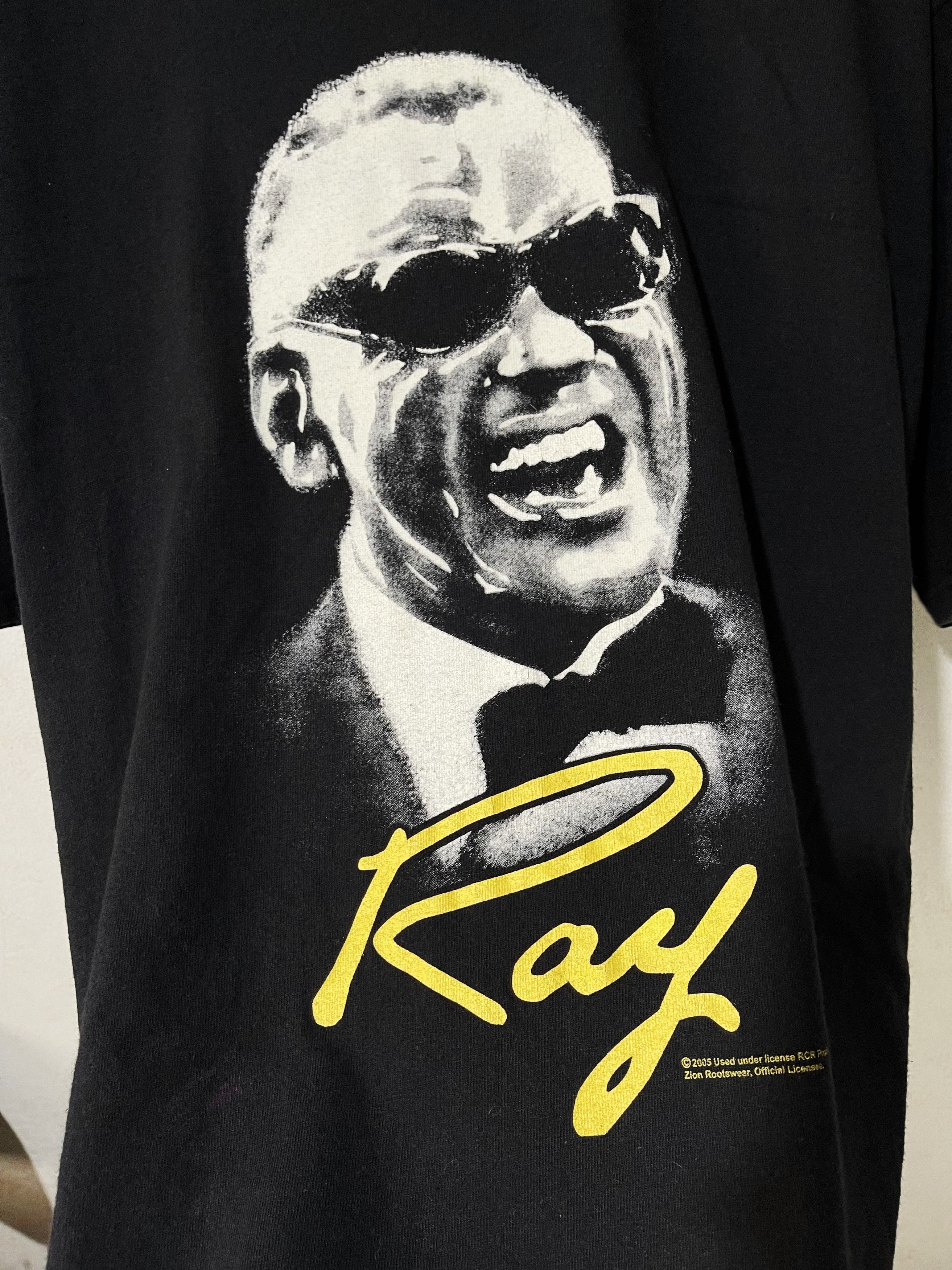 Band Tees × Vintage Vintage 2005 Ray Charles Shirt Size US XL / EU 56 / 4 - 2 Thumbnail