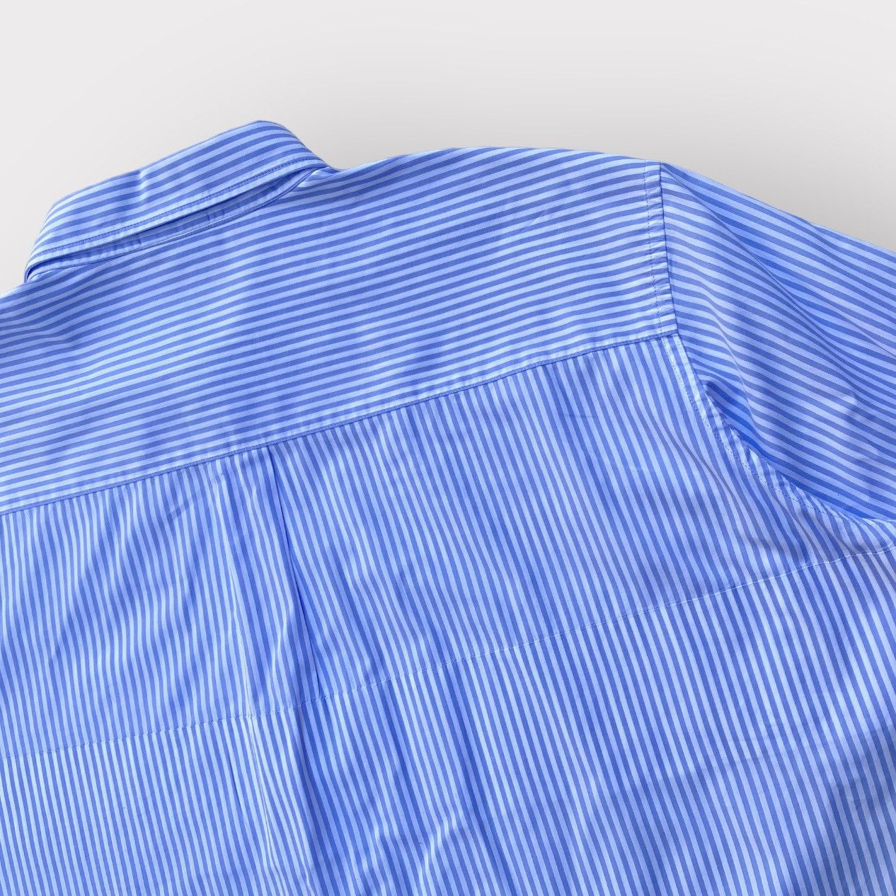Vetements SS19 Blue Stripes Oversized Cropped Shirt Size XS / US 0-2 / IT 36-38 - 7 Thumbnail