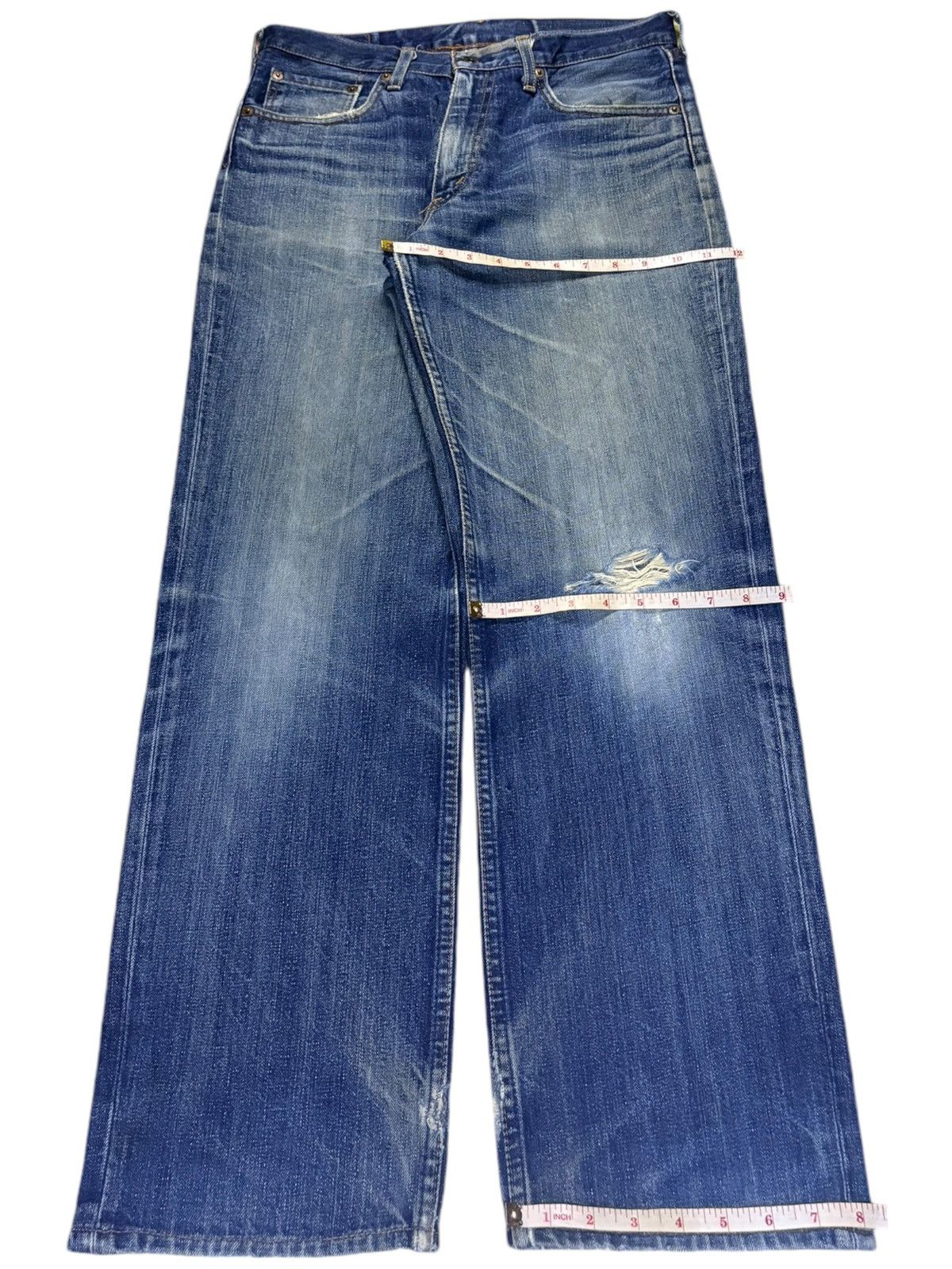 Levi's Vintage 90s Levis 502 Mud Wash Distressed Baggy Jeans Size US 31 - 14 Thumbnail