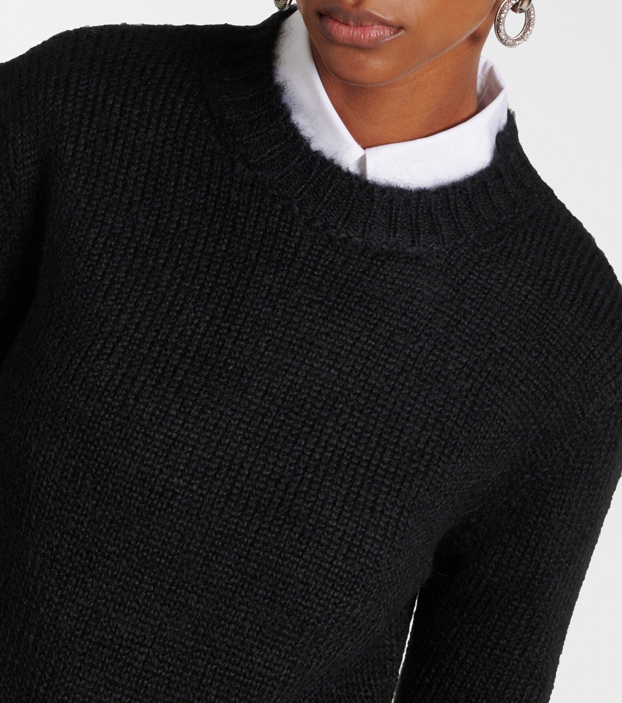 Jil Sander o1mt1gz0824 Sweater in Black Size M / US 6-8 / IT 42-44 - 3 Thumbnail