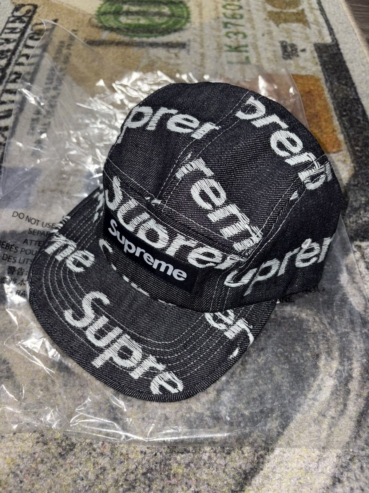 Supreme SUPREME JACQUARD LOGOS DENIM CAMP CAP Size ONE SIZE - 1 Thumbnail