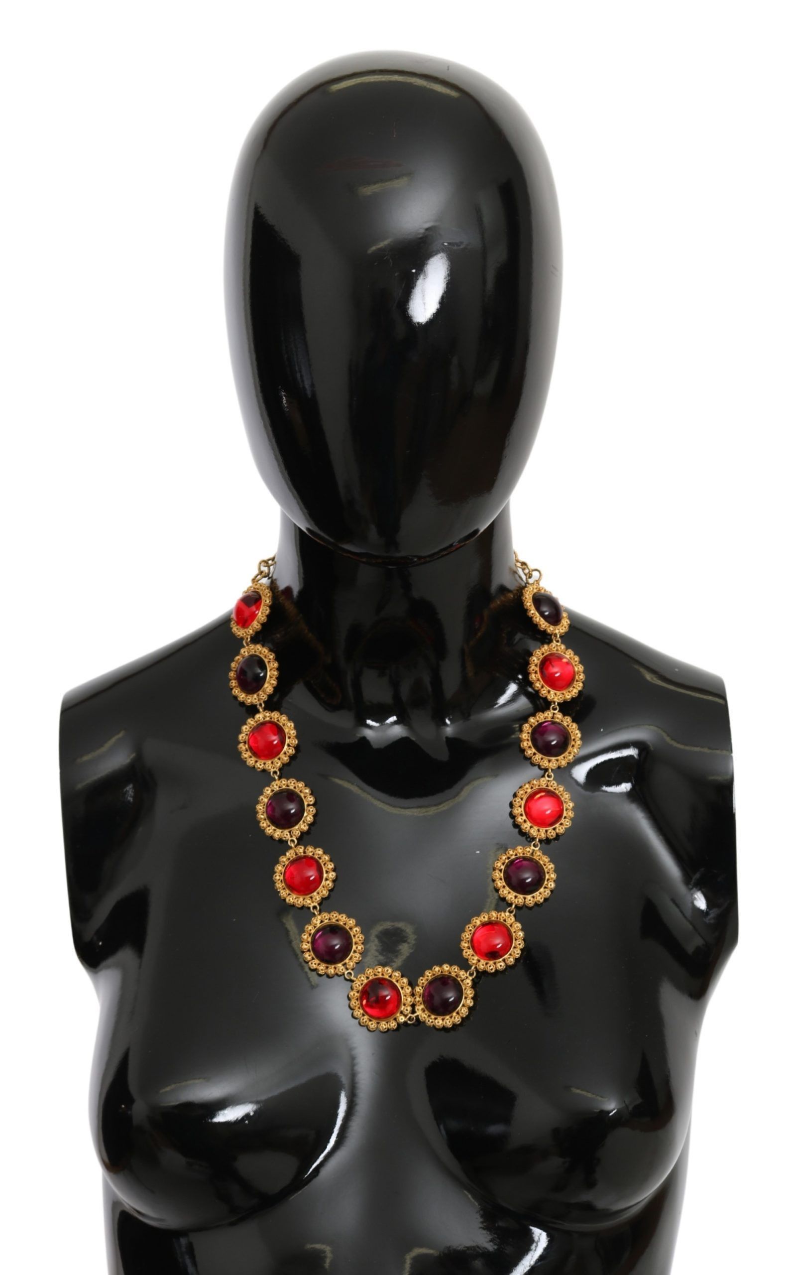 Dolce & Gabbana Elegant Crystal Charm Statement Women's Necklace Size ONE SIZE - 1 Thumbnail