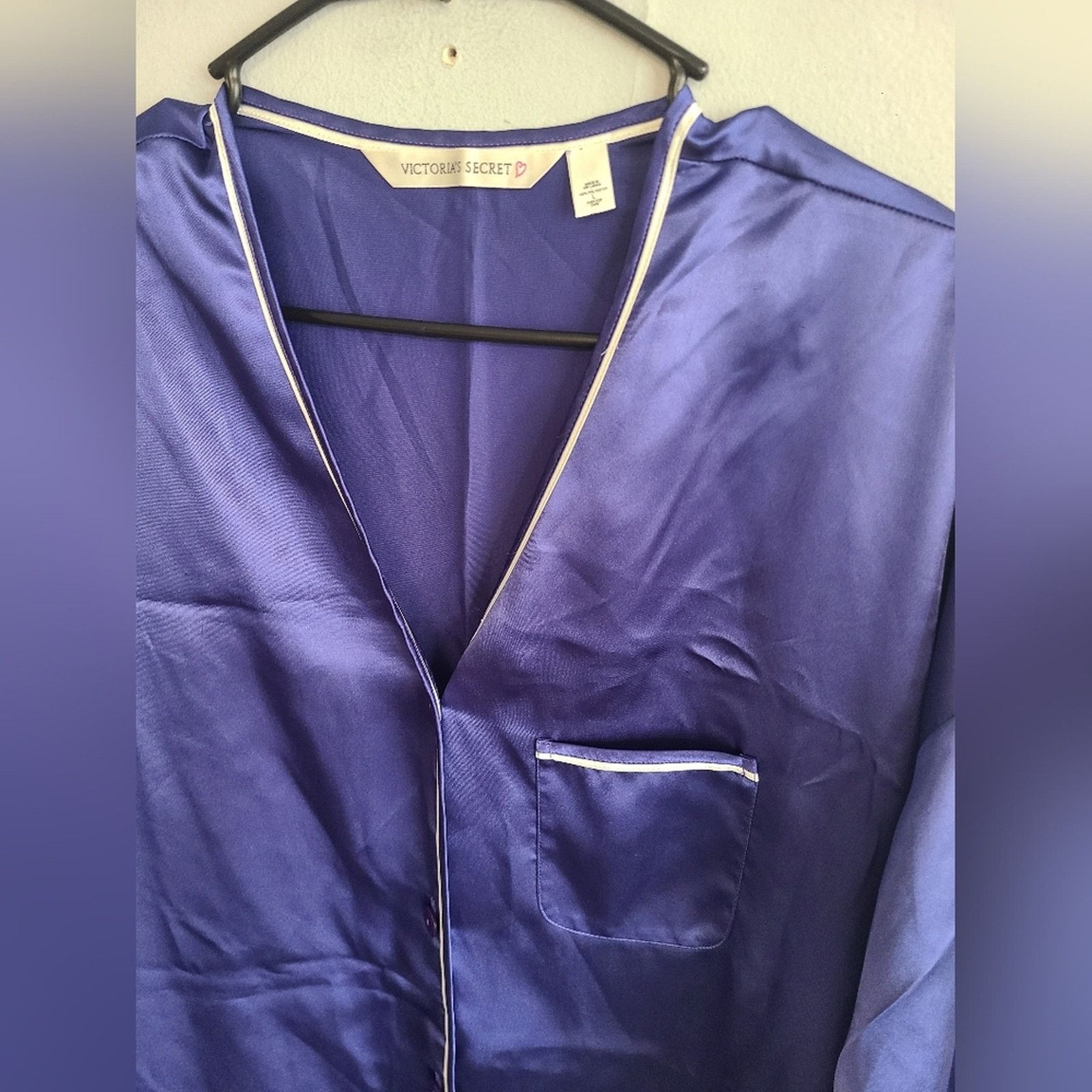 Victoria's Secret Women's large Victoria's Secret blue/purple sleep shirt Size L / US 10 / IT 46 - 2 Thumbnail