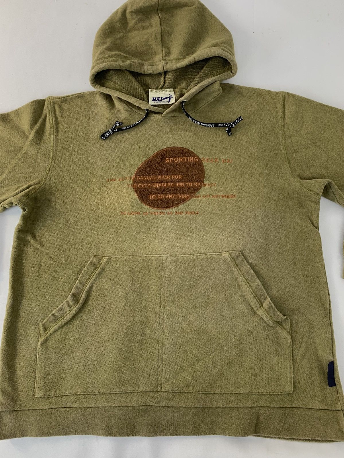 Hai Sporting Gear 90s Hai Sporting Gear Issey Miyake Big Logo Pullover Hoodies Size US M / EU 48-50 / 2 - 3 Thumbnail