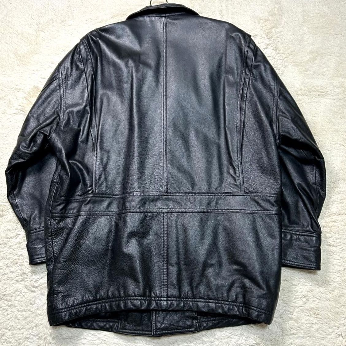 Vintage VINTAGE ixi:z Leather Jacket Ixi Z Sheepskin Men'S L Size Black Size US L / EU 52-54 / 3 - 3 Thumbnail