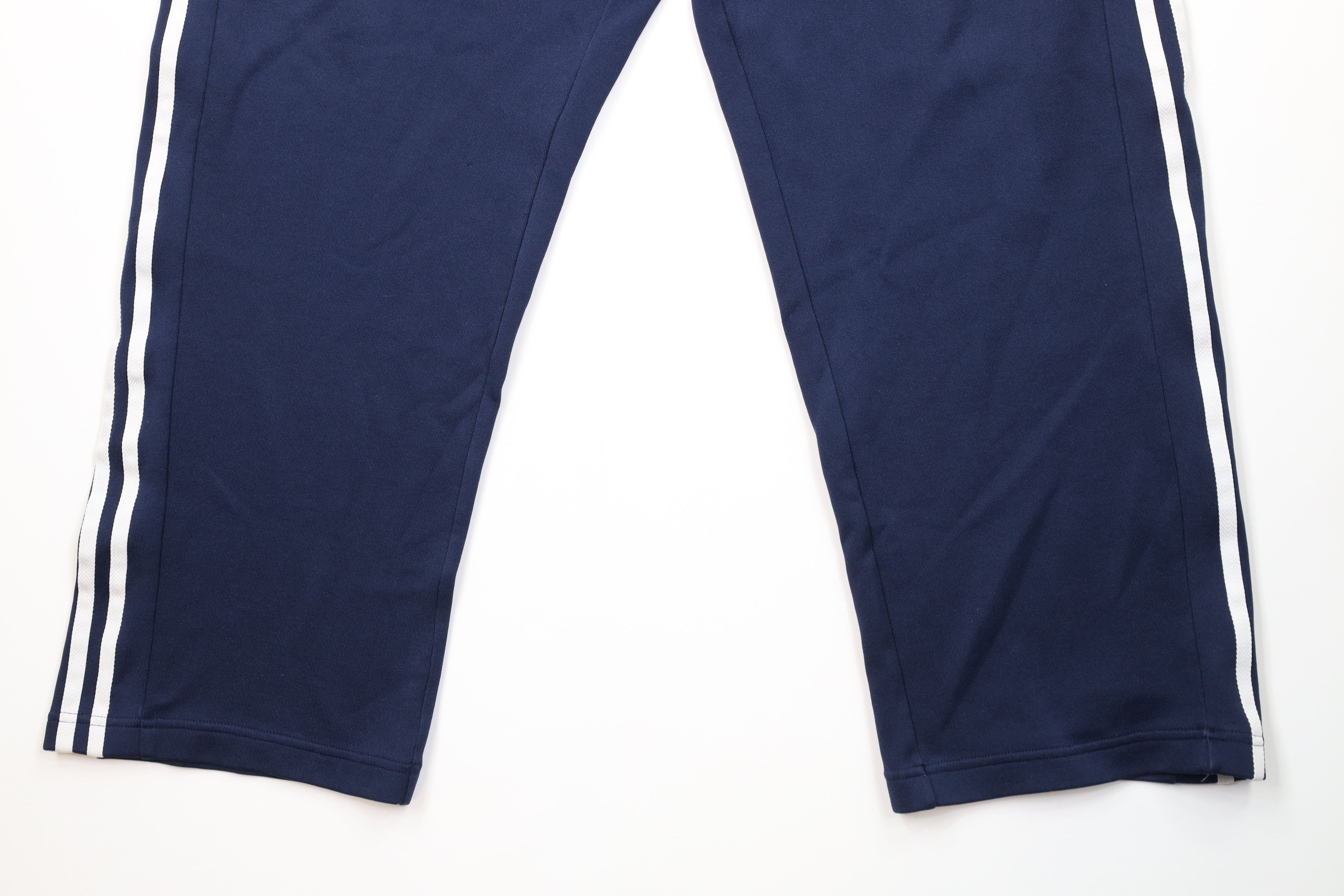 Adidas Vintage Y2K Adidas Striped Wide Leg Sweatpants Pants Blue Size US 36 / EU 52 - 4 Thumbnail