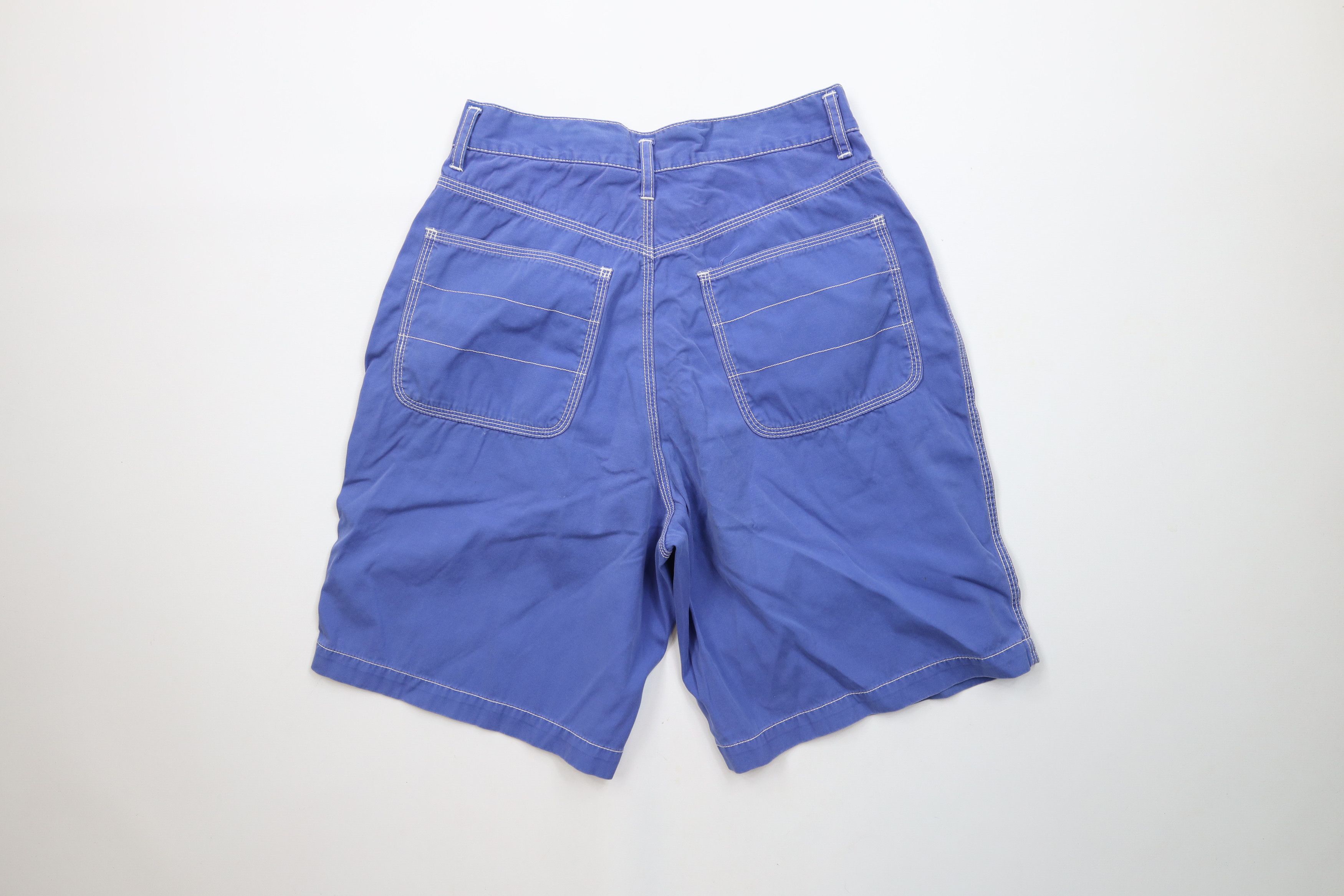 Eddie Bauer × Vintage Vintage 90s Eddie Bauer Button Fly Bermuda Chino Shorts Blue Size 30" / US 8 / IT 44 - 8 Thumbnail