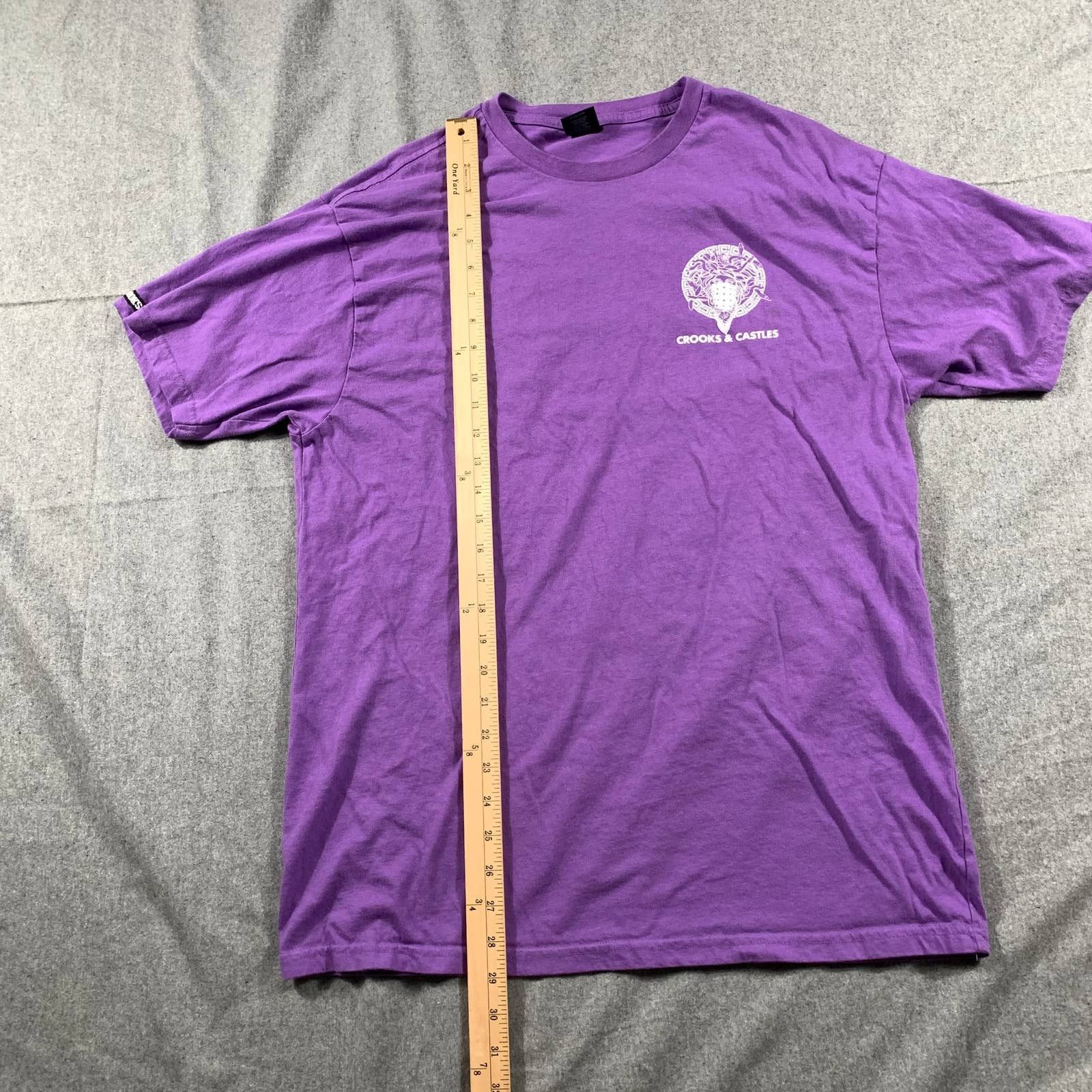 Crooks & Castles Crooks & Castles Shirt Adult Large Purple Casual T Size US L / EU 52-54 / 3 - 4 Thumbnail