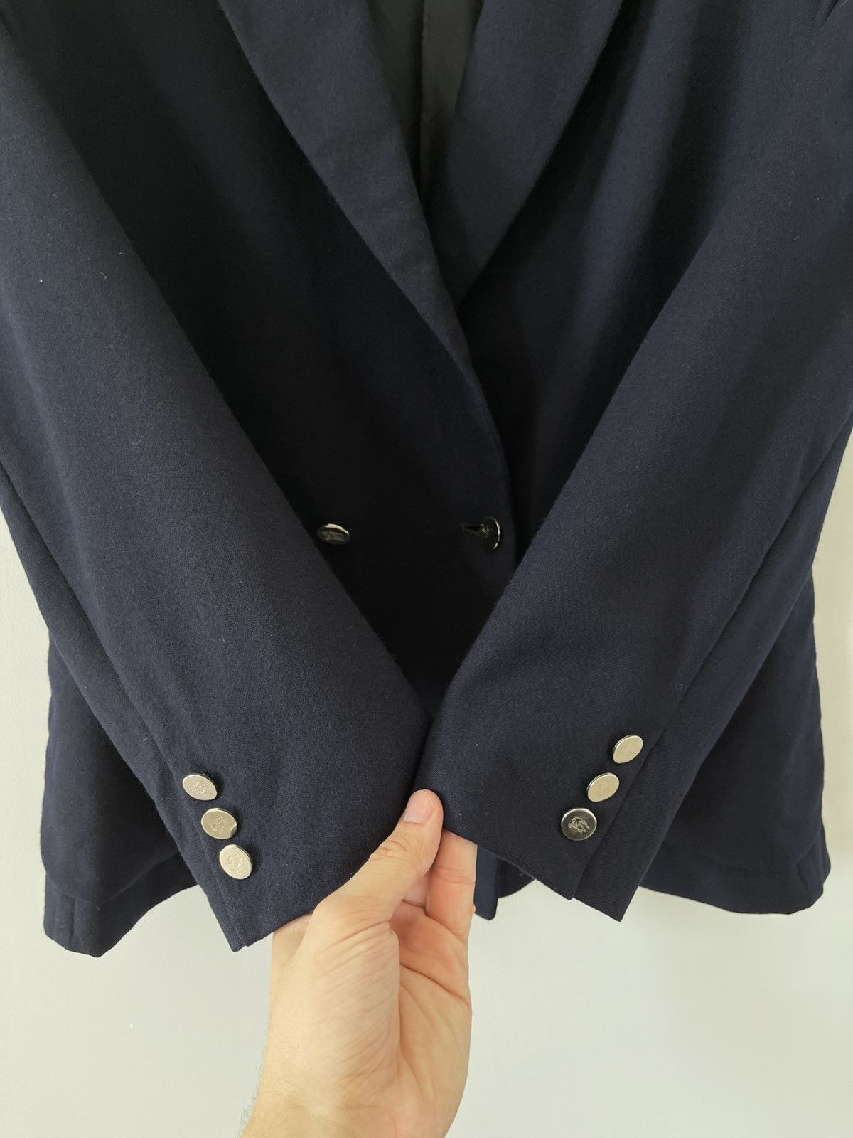 Burberry Vintage BURBERRY'S Double Breasted Wool Blazer Jacket Size L / US 10 / IT 46 - 8 Thumbnail