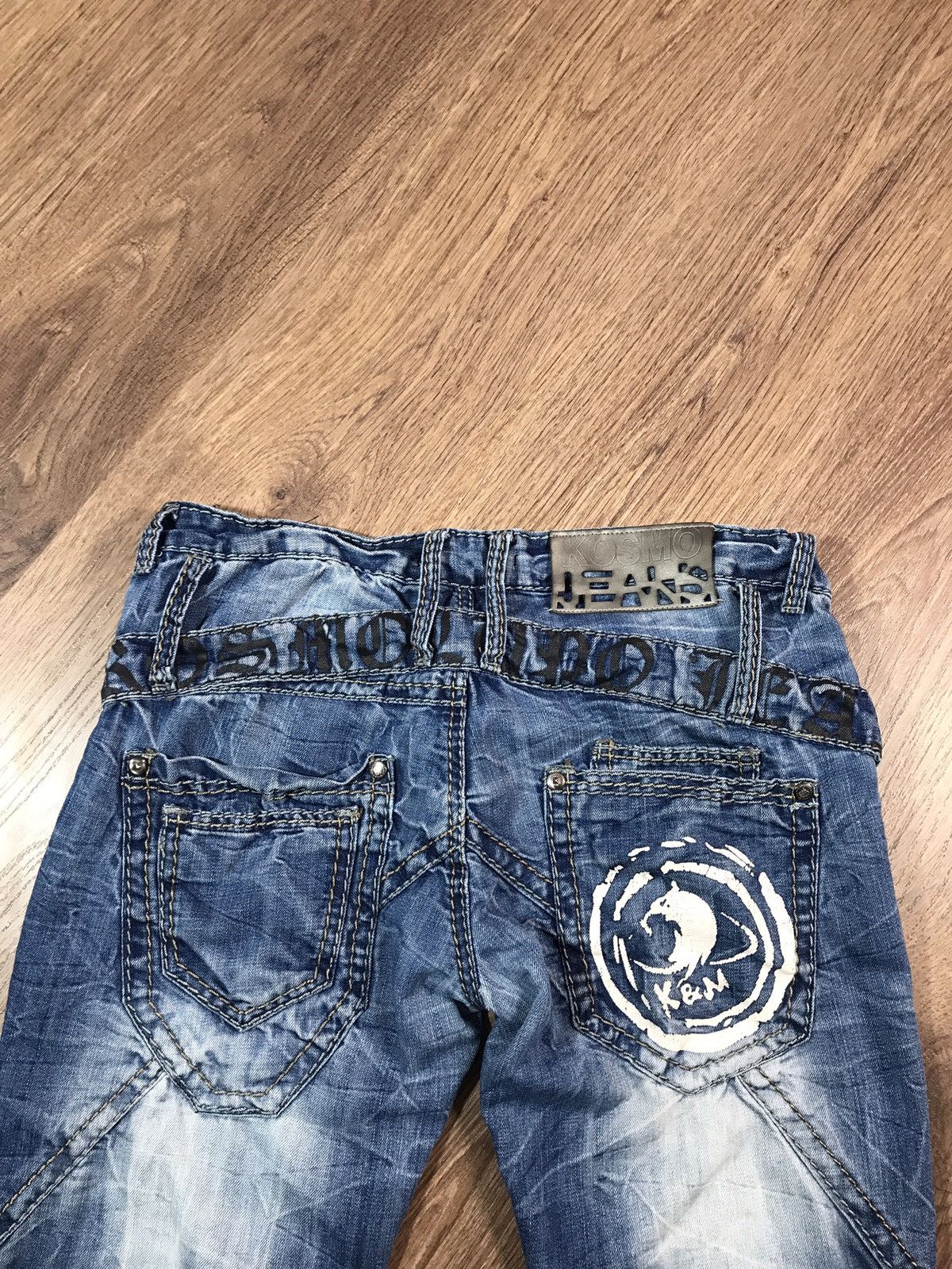 Japanese Brand Vintage Kosmo Lupo Distressed Denim Pants Size US 34 / EU 50 - 18 Thumbnail