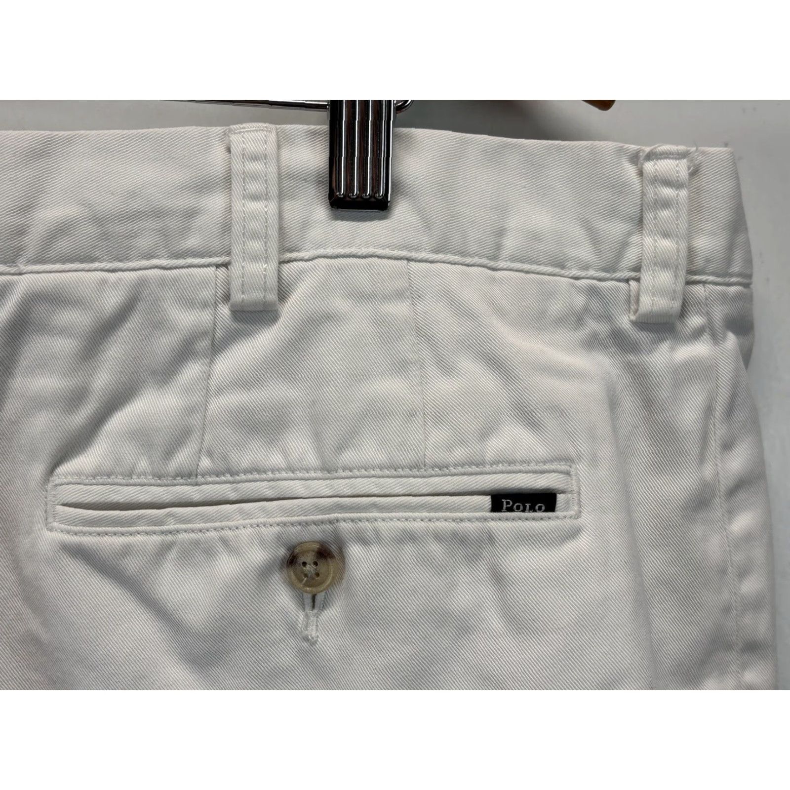 Polo Ralph Lauren Polo Ralph Lauren Shorts Chino Men White 42 Flat Front GUC Sz 42 Regular Cotton Size US XL / EU 56 / 4 - 3 Thumbnail