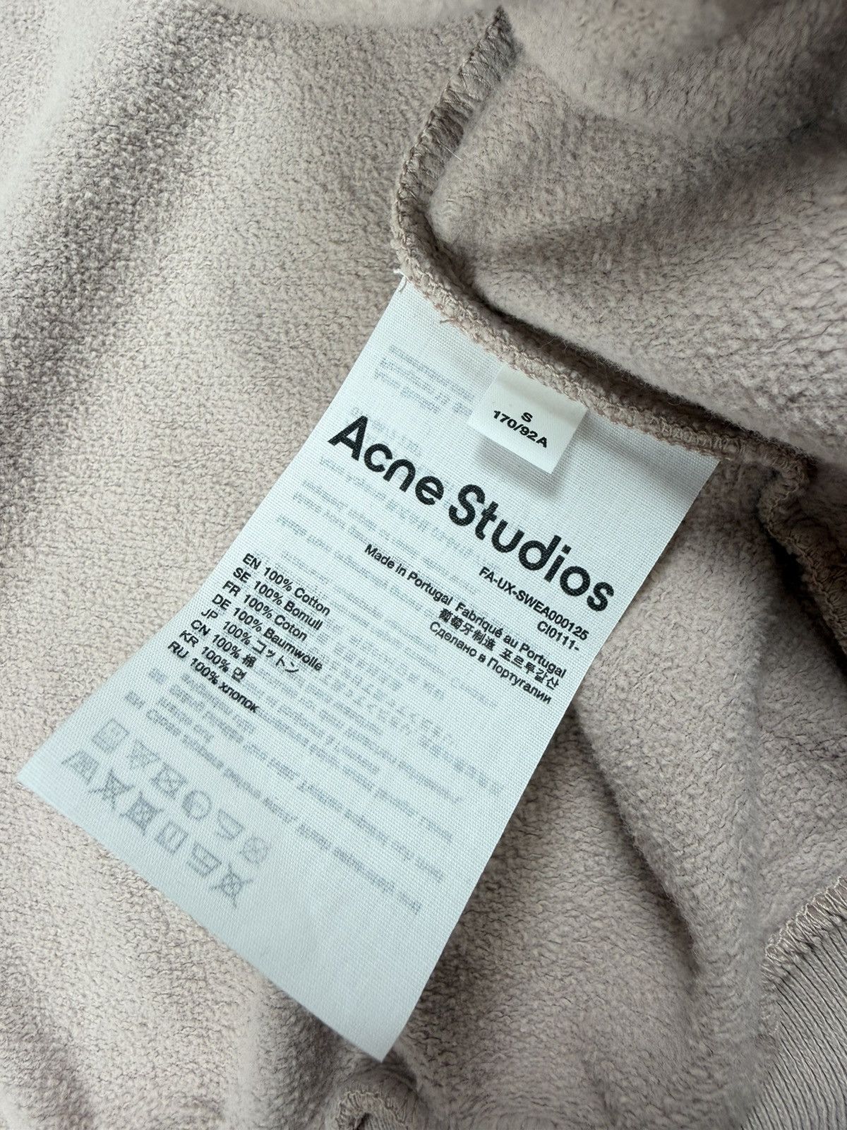 Acne Studios Acne Studios Oversized Pink Hoodie Size S Size US S / EU 44-46 / 1 - 9 Thumbnail