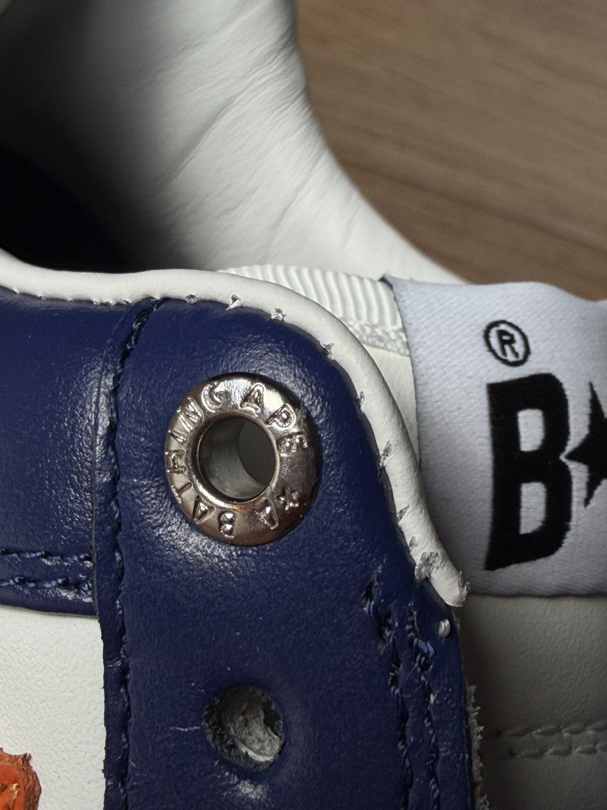 Bape A Bathing Ape Bape Sta #3 M2 White Blue Orange US 7 Size US 7 / EU 40 - 20 Thumbnail