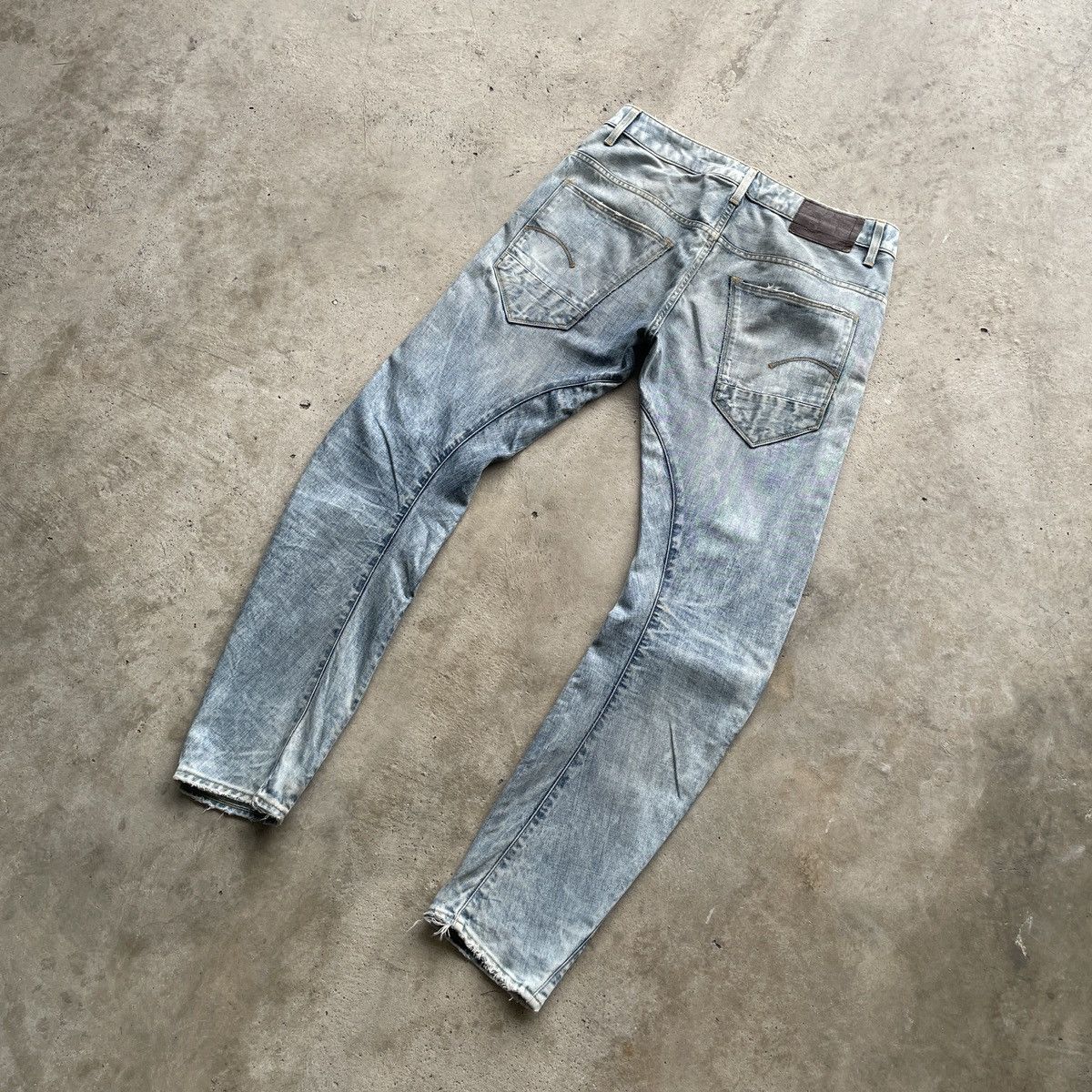 G-Star Vtg G Star Raw Distressed LightWash Faded Jeans Pants W34 Size US 34 / EU 50 - 13 Thumbnail
