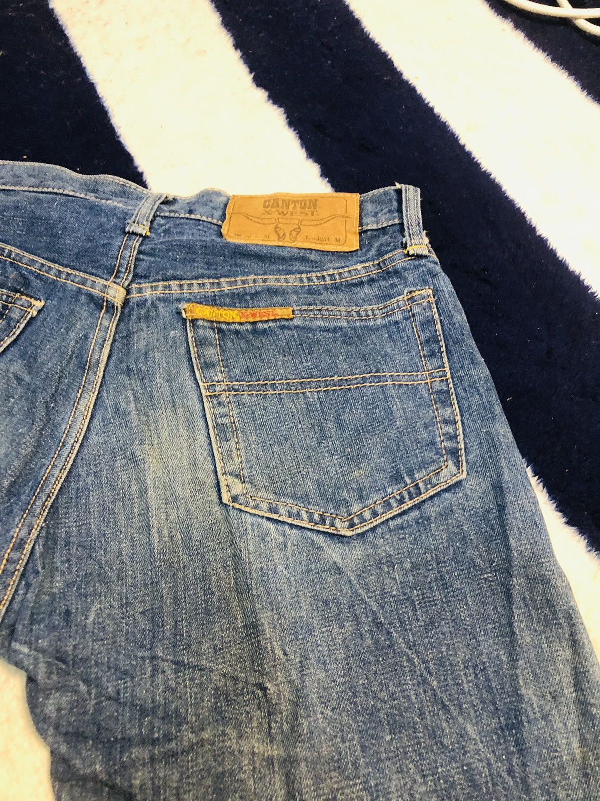 Sugar Cane × Vintage Canton Distressed Jeans (1) Size US 28 / EU 44 - 13 Thumbnail