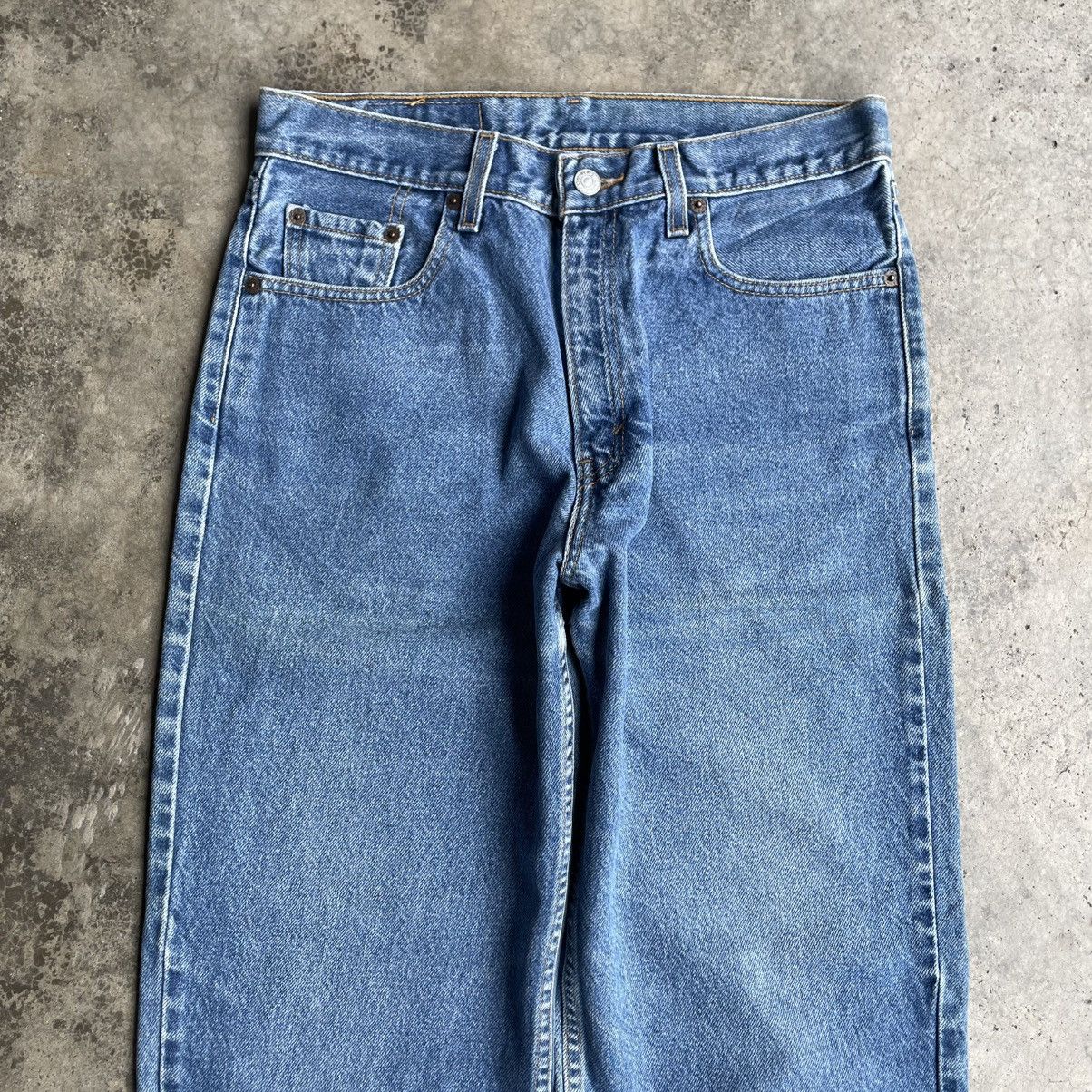 Levi's Vintage Clothing 🔥Vintage 90s Levis Stoned Washed Loose Fit Denim Jeans Size US 31 - 2 Thumbnail