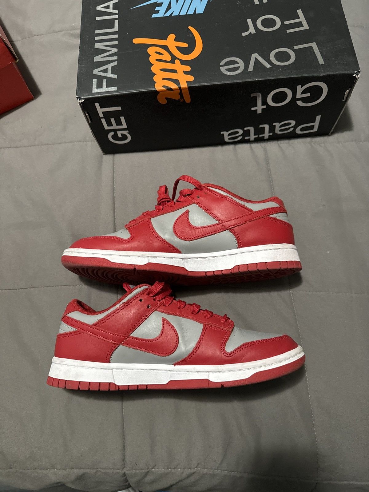 image of Nike Dunk Unlv (2021) Shoes in Red, Men's (Size 7.5)