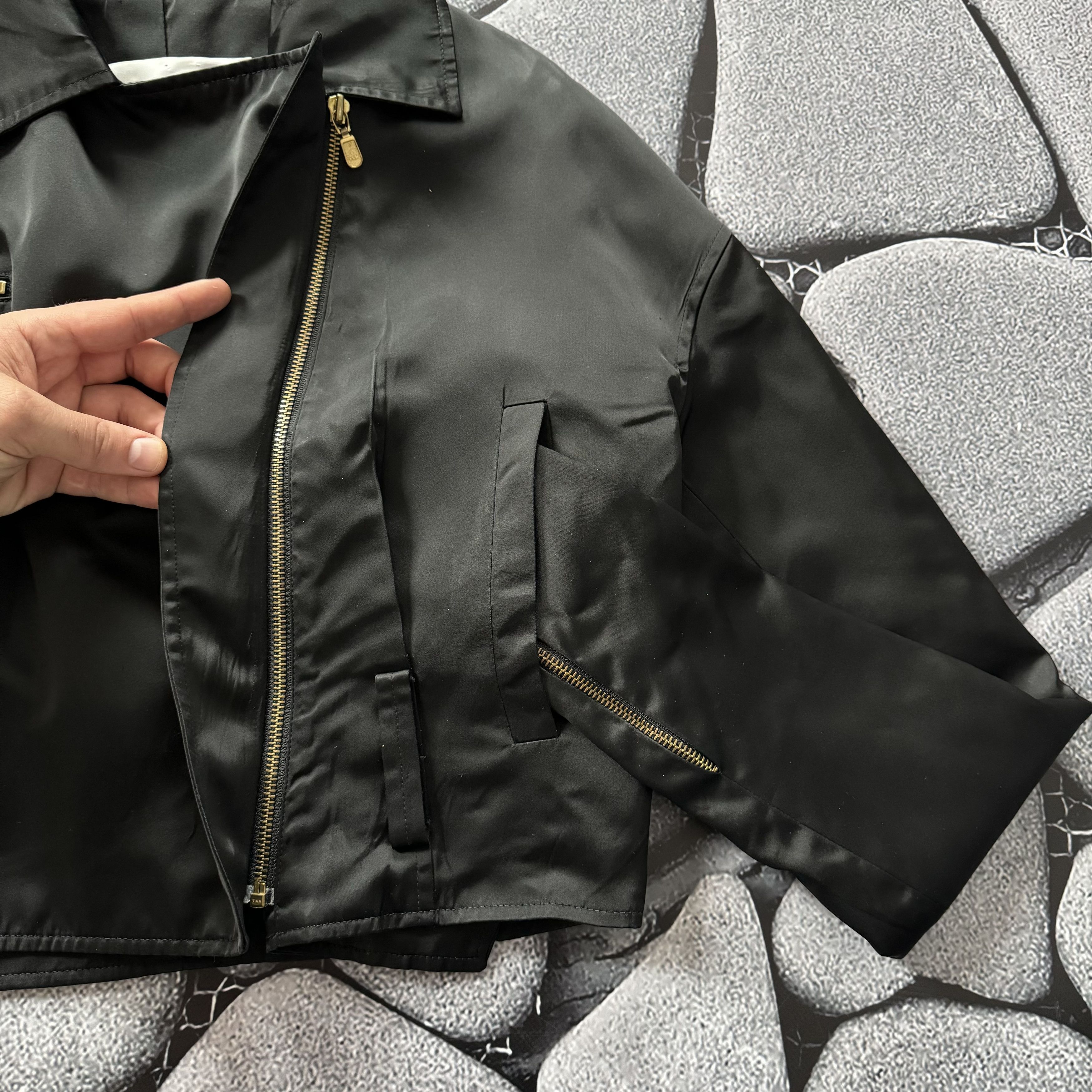 Dolce & Gabbana × Vintage DOLCE & GABBANA 1990S CROPPED BIKER JACKET BLAZER LUXURY Size M / US 6-8 / IT 42-44 - 8 Thumbnail