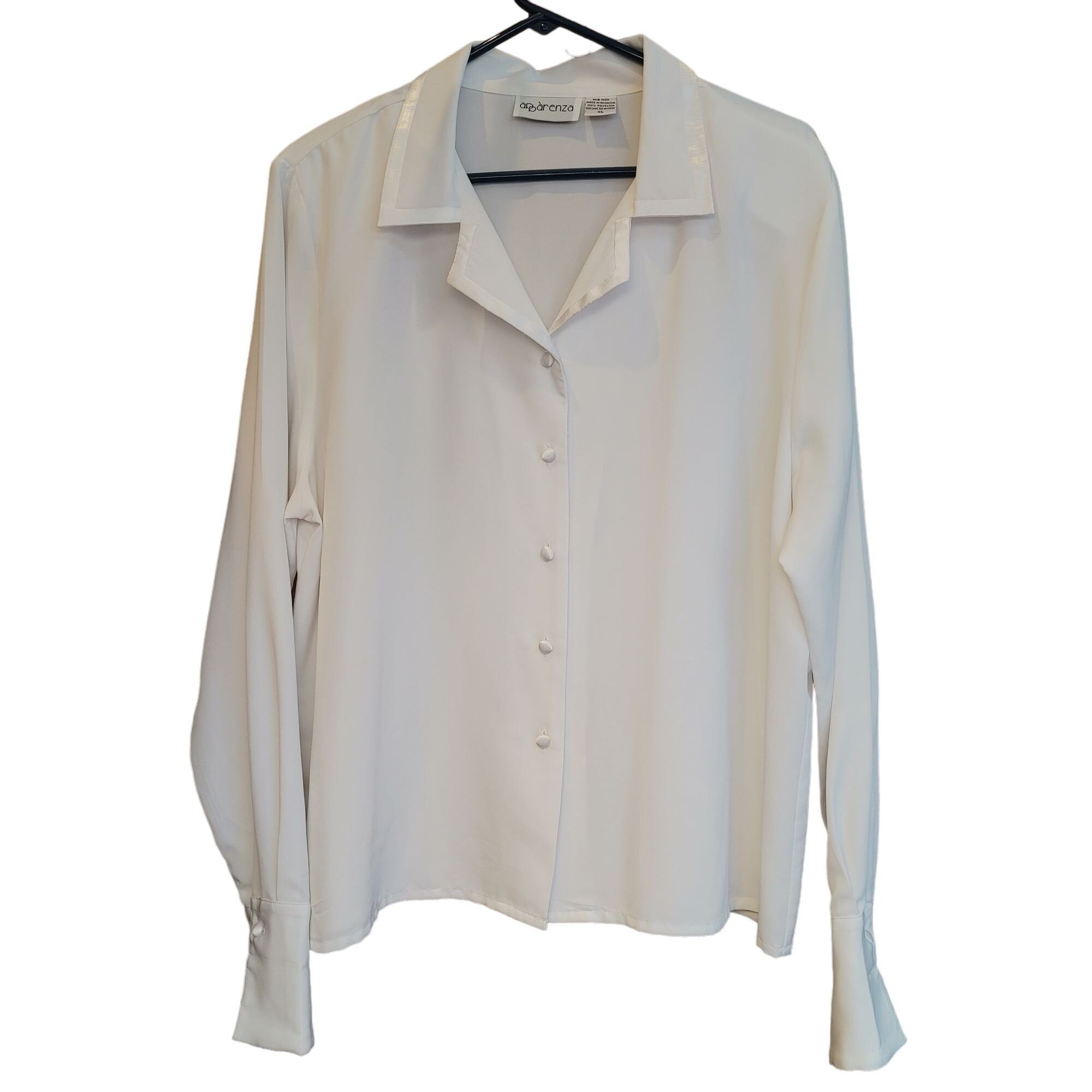 Other Apparenza Women's White Long Sleeve Button Down Shirt XL Size XL / US 12-14 / IT 48-50 - 1 Thumbnail