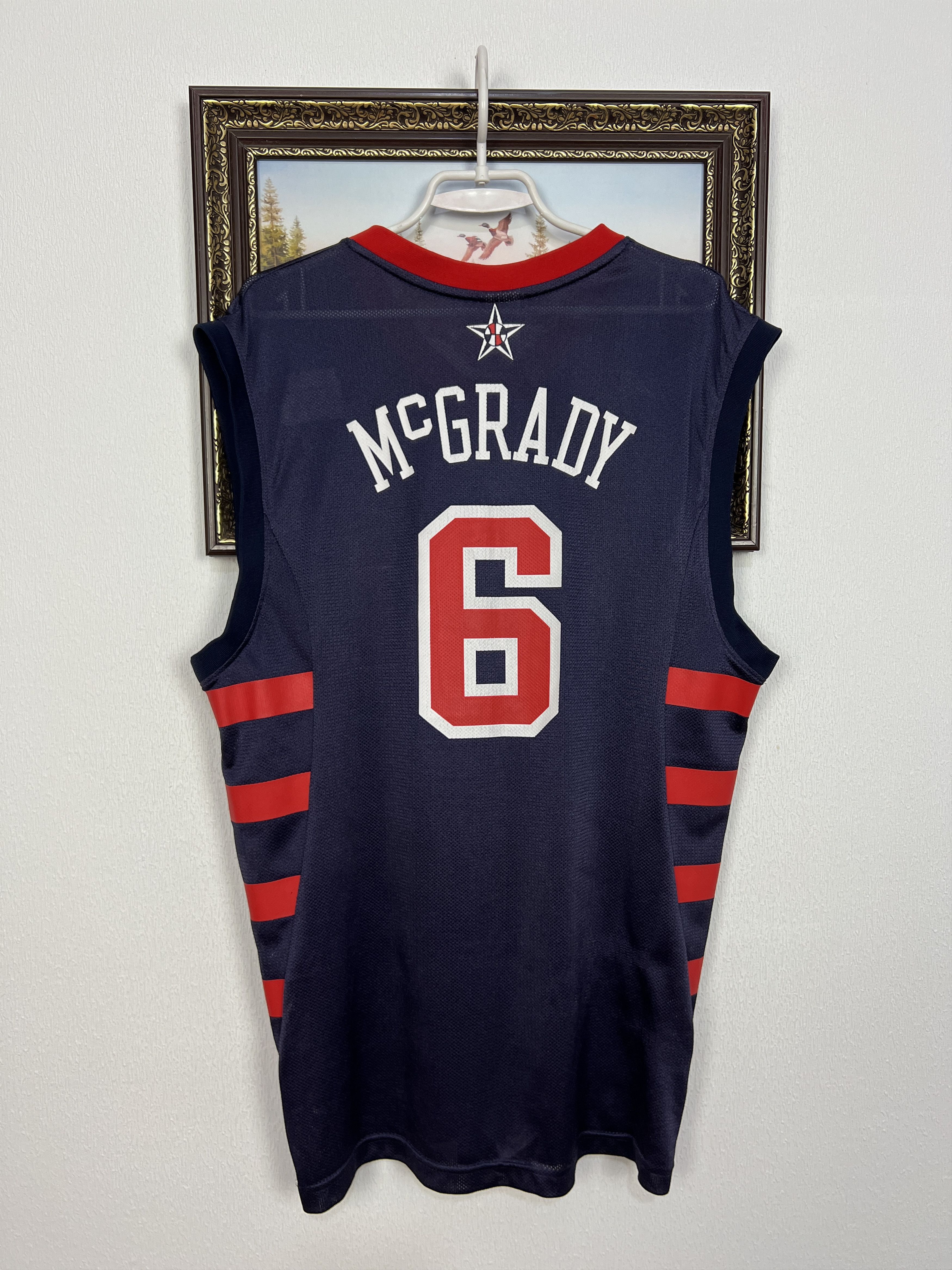 Reebok USA National Team Basketball Jersey #6 McGrady Trikot Size US L / EU 52-54 / 3 - 7 Thumbnail