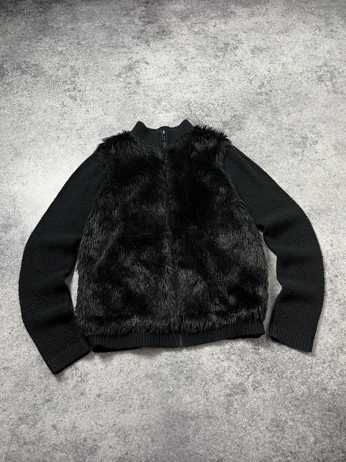 Hysteric Glamour 🔥FAUX FUR HYSTERIC GLAMOUR VIBE CROPPED ZIP SWEATER JACKET Size US M / EU 48-50 / 2 - 13 Thumbnail