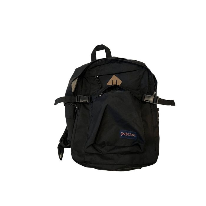 Jansport Copied JanSport Black 3 Section Padded Backpack Grailed
