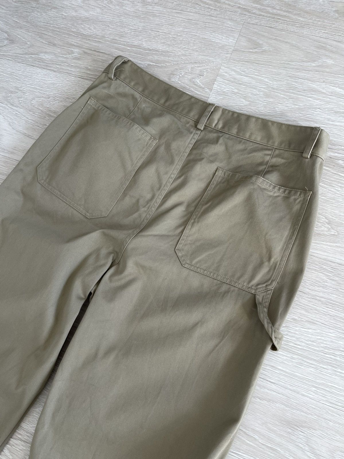 Nili Lotan Nili Lotan Quentin High-Rise Cotton Flared Pants Size 32" / US 10 / IT 46 - 19 Thumbnail