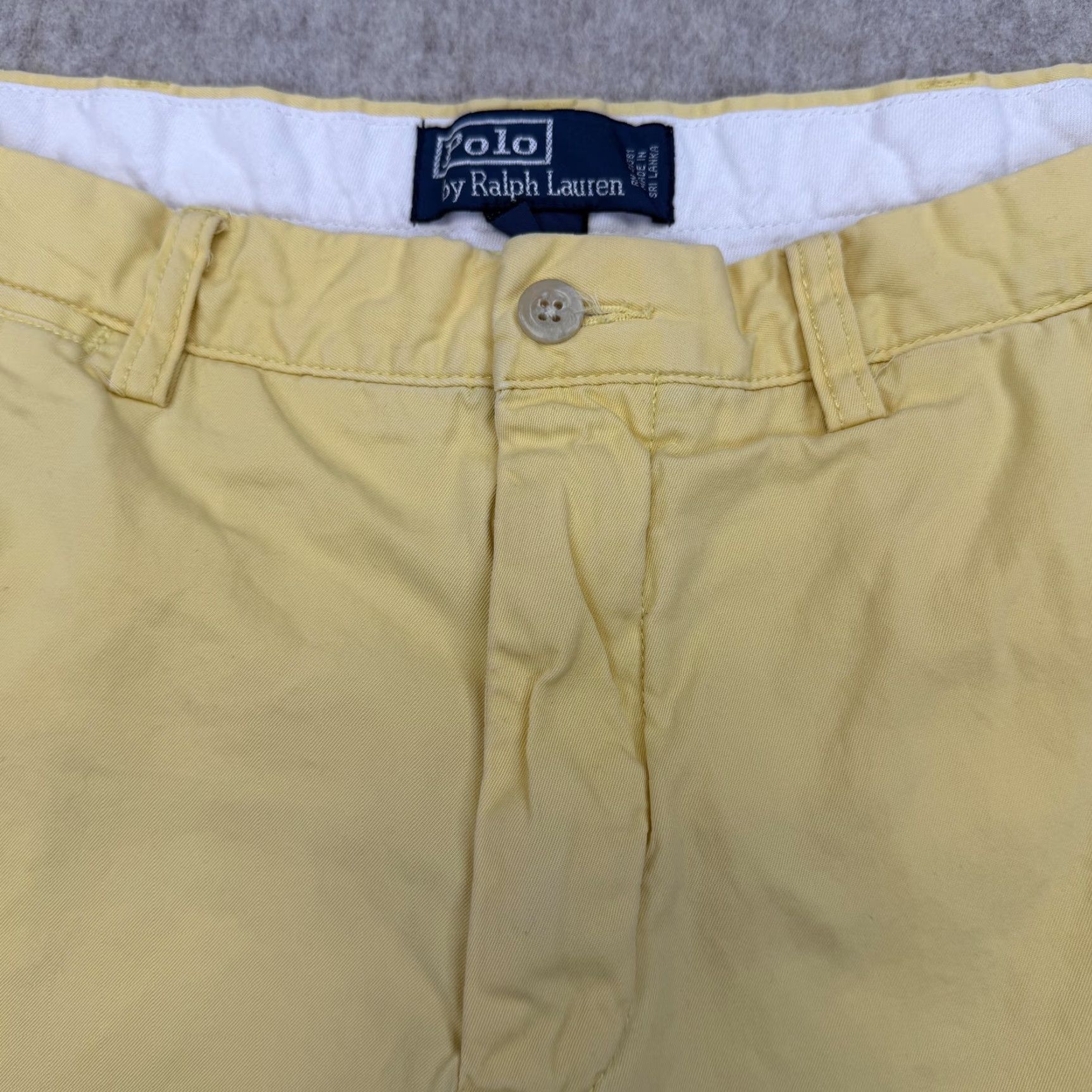 Polo Ralph Lauren Polo Ralph Lauren Shorts Mens 35 Yellow Chino Flat Front Casual Size US S / EU 44-46 / 1 - 3 Thumbnail