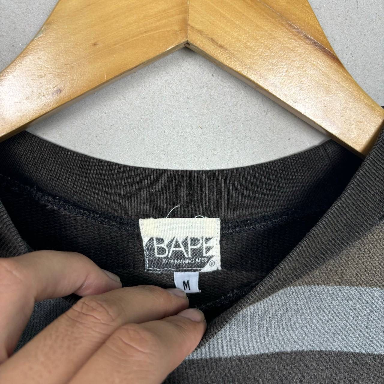 Bape Vtg BAPE 90s Striped Long Sleeve M Made in Japan Archival Size US M / EU 48-50 / 2 - 6 Thumbnail