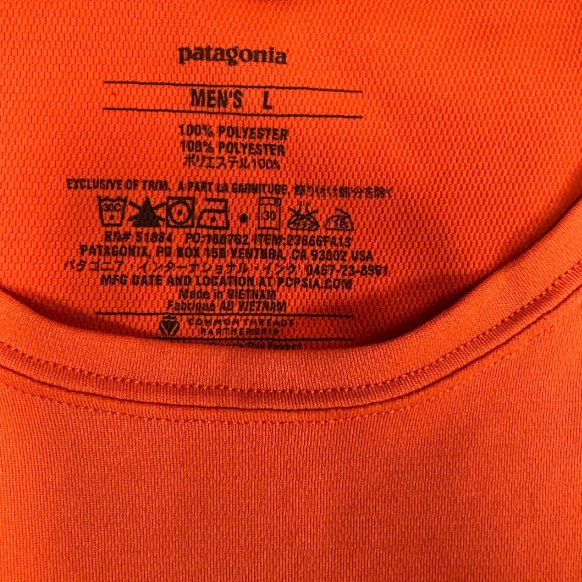 Patagonia Patagonia Shirt Men Large Orange Round Neck Base Layer Long-Sleeved Fore Runner Size US L / EU 52-54 / 3 - 4 Thumbnail