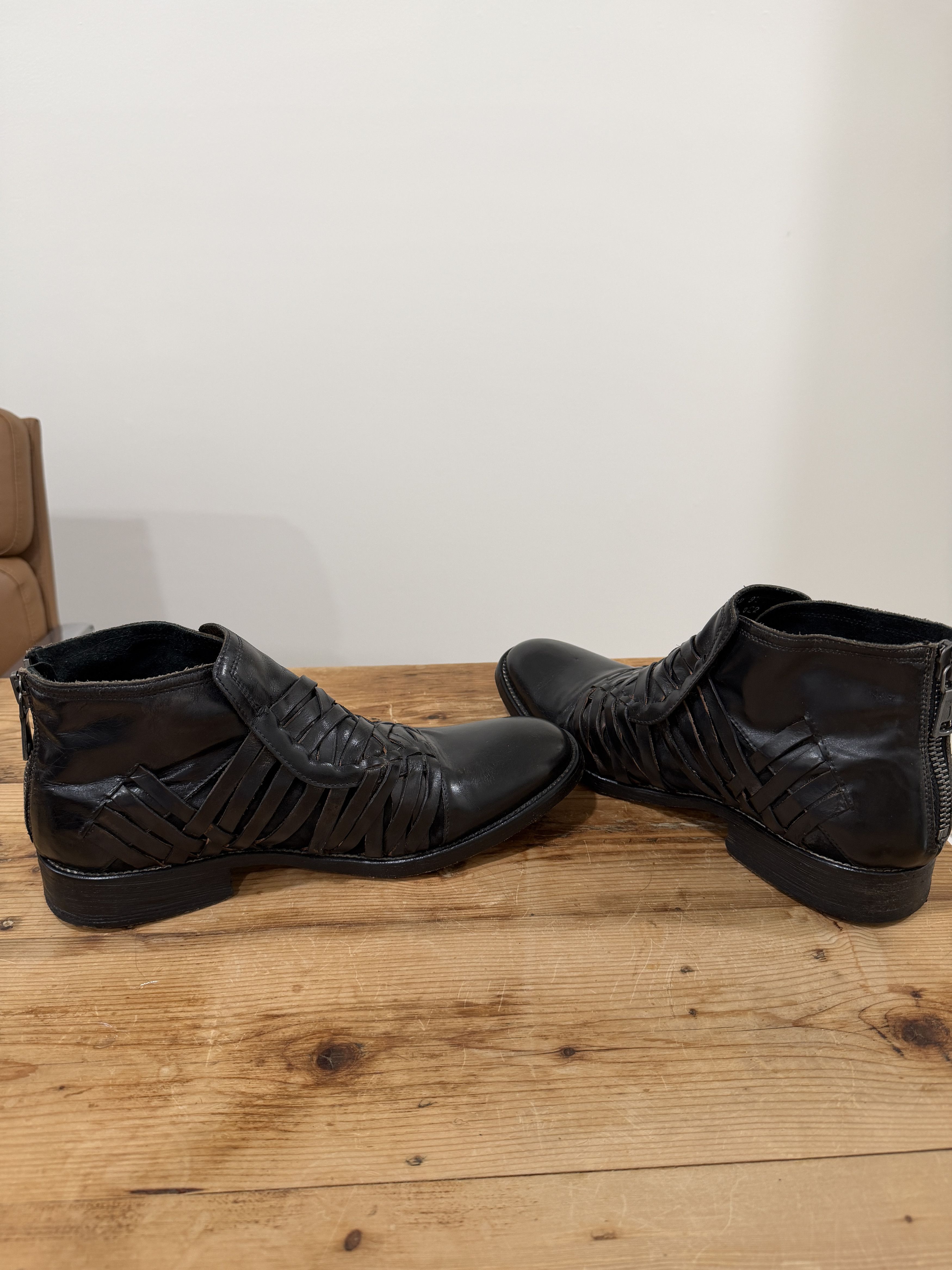 John Varvatos John Varvatos Woven Leather Boot Size US 8.5 / EU 41-42 - 6 Thumbnail
