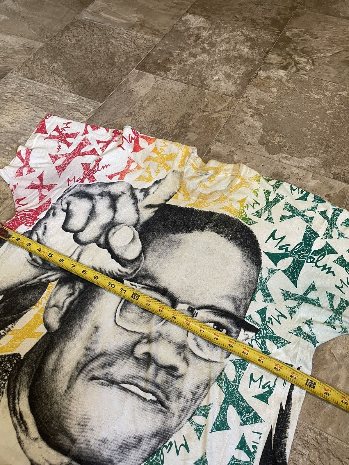 Other Vintage all over print Malcom X GRAIL tshirt see pics Size US XXL / EU 58 / 5 - 8 Thumbnail