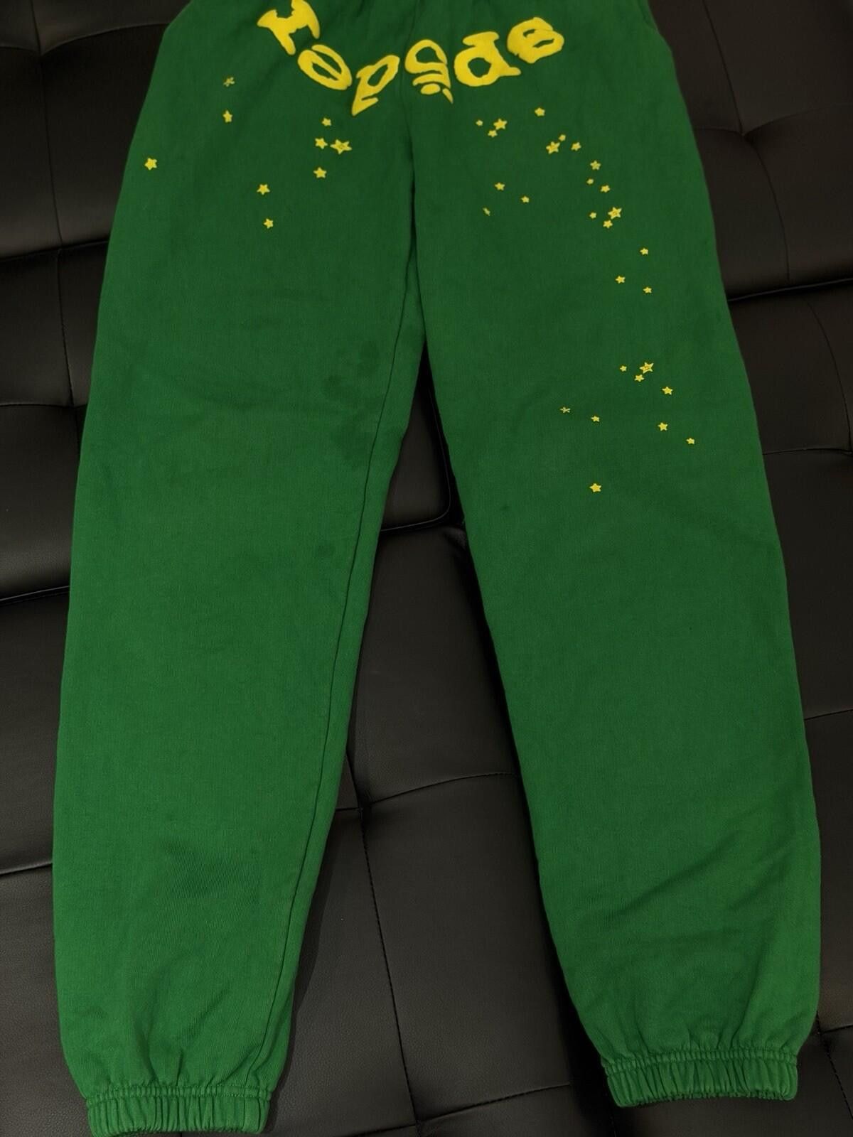 Sp5der Size S - Sp5der Green Sweatpants Spider Authentic (STAINS) Size US 30 / EU 46 - 9 Thumbnail