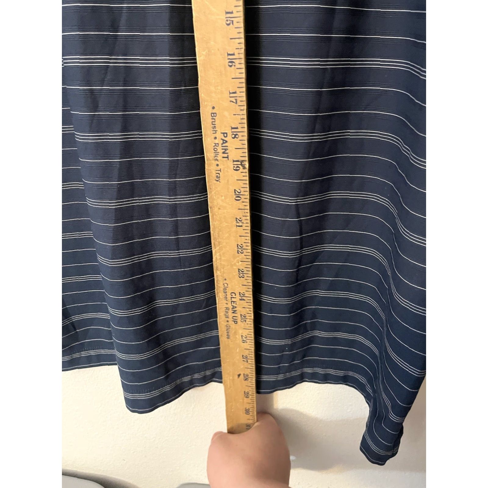 Nike Nike Golf Polo Shirt Short Sleeve Large Blue Striped Dri-FIT Logo Men Size US L / EU 52-54 / 3 - 4 Thumbnail