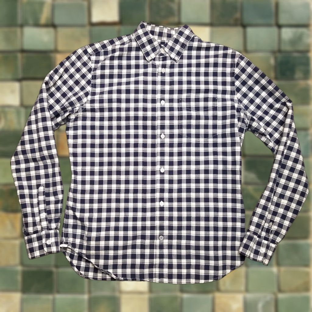 Gap Gap Shirt Mens M Blue Plaid The Modern Oxford Cotton Button Up Casual Size US M / EU 48-50 / 2 - 1 Thumbnail