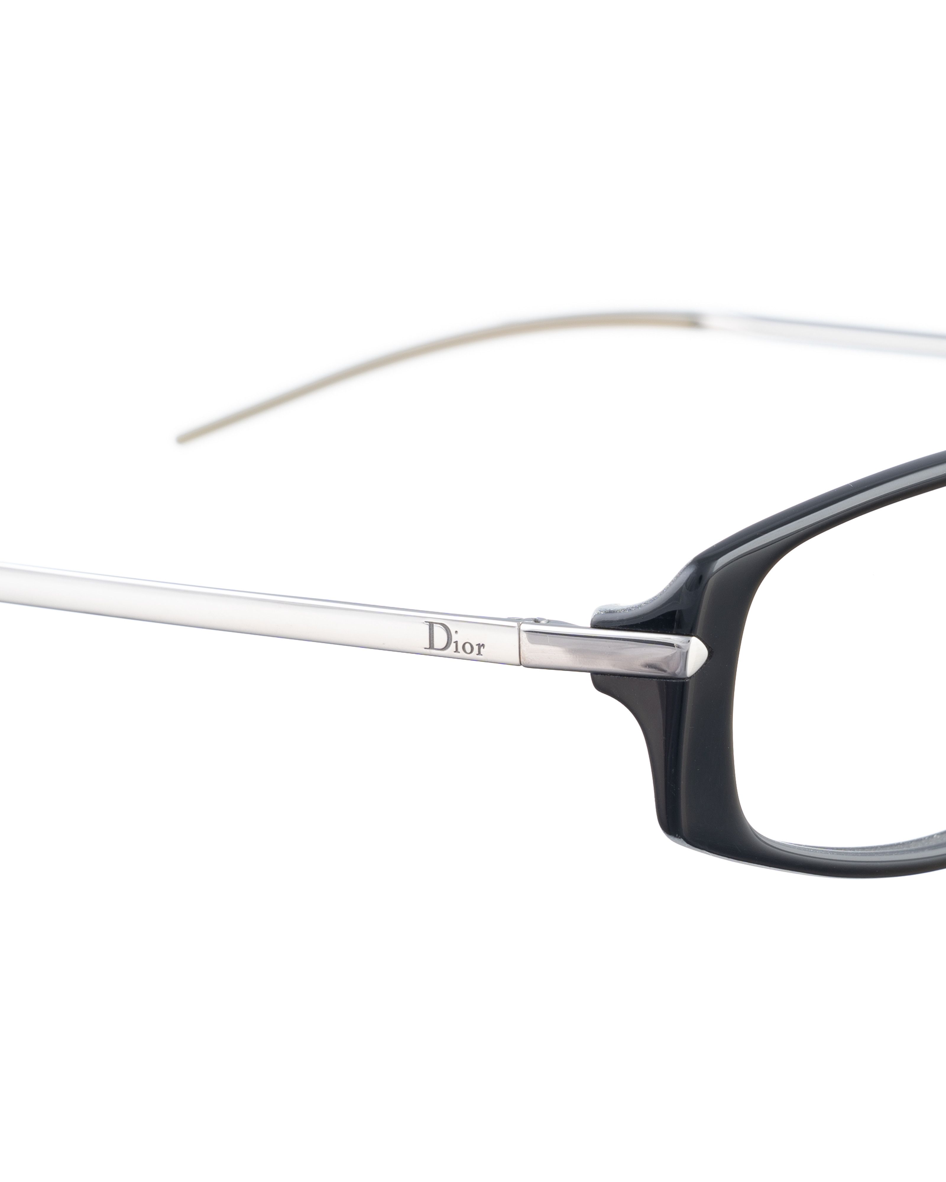 Dior Dior '00s Black&White Glasses with Silver Temples Size ONE SIZE - 1 Thumbnail