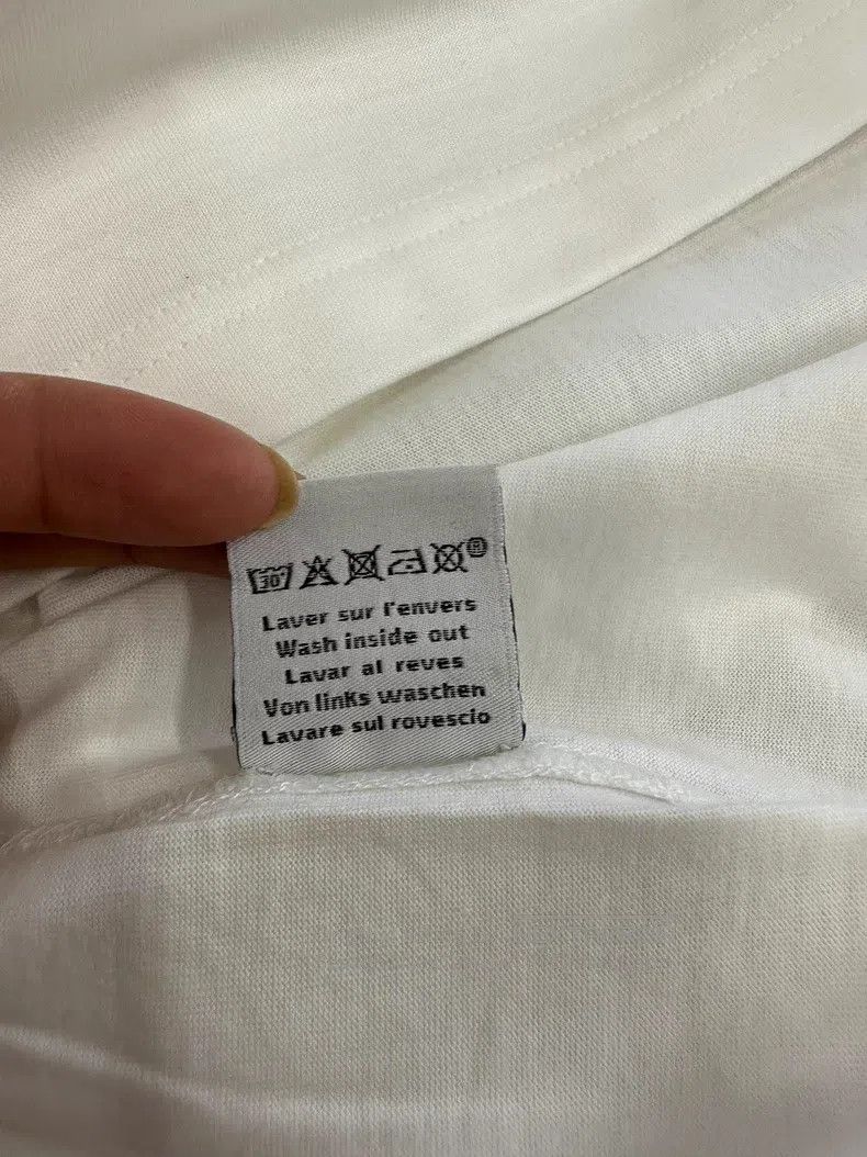 Hermes Hermes White Leather Trimmed Short Sleeve T-Shirt Size US L / EU 52-54 / 3 - 6 Thumbnail